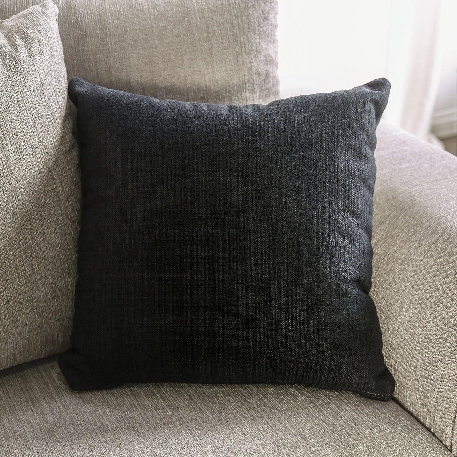 Belsize Light Taupe/Black Loveseat - Image 4