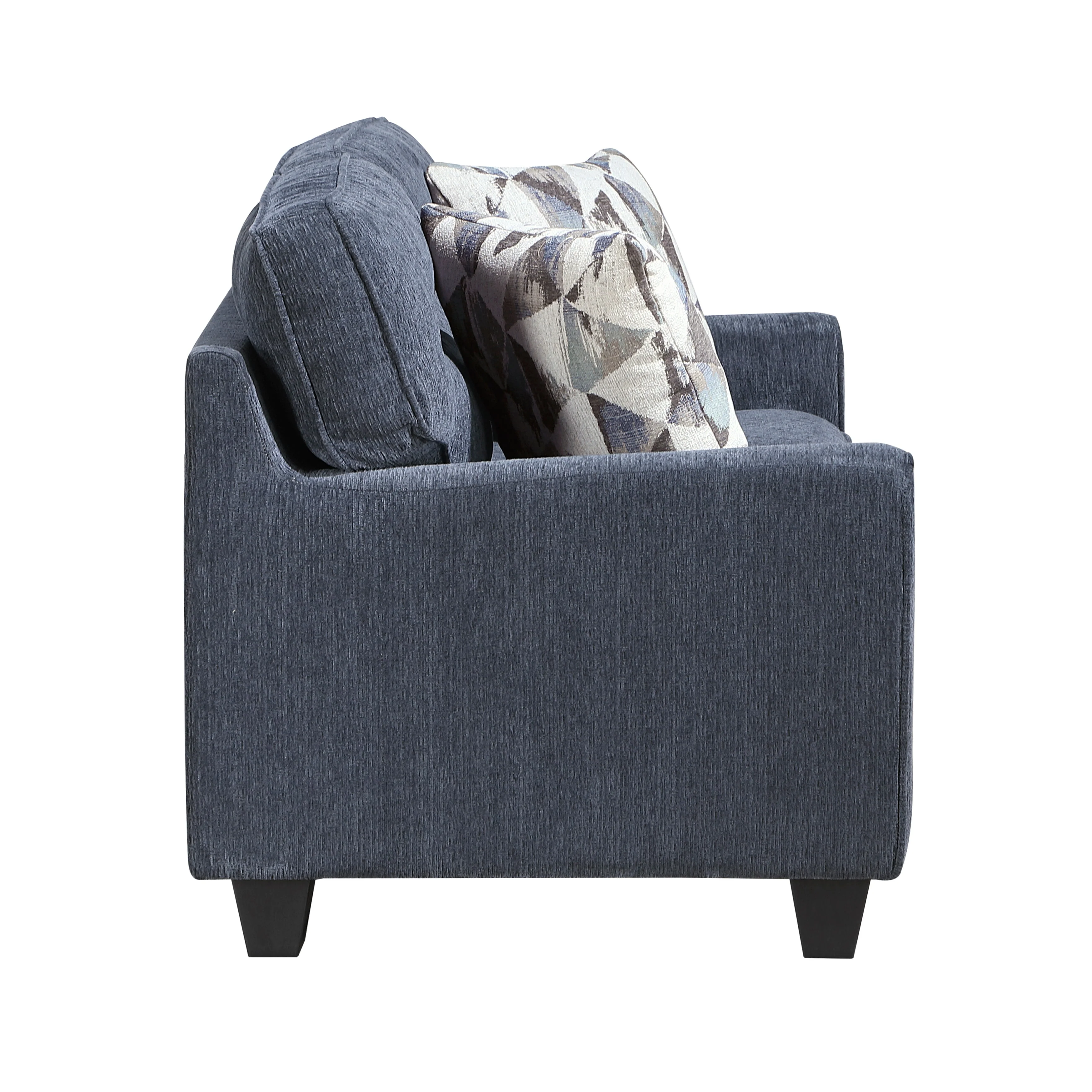 Bennett Blue Loveseat - Image 3