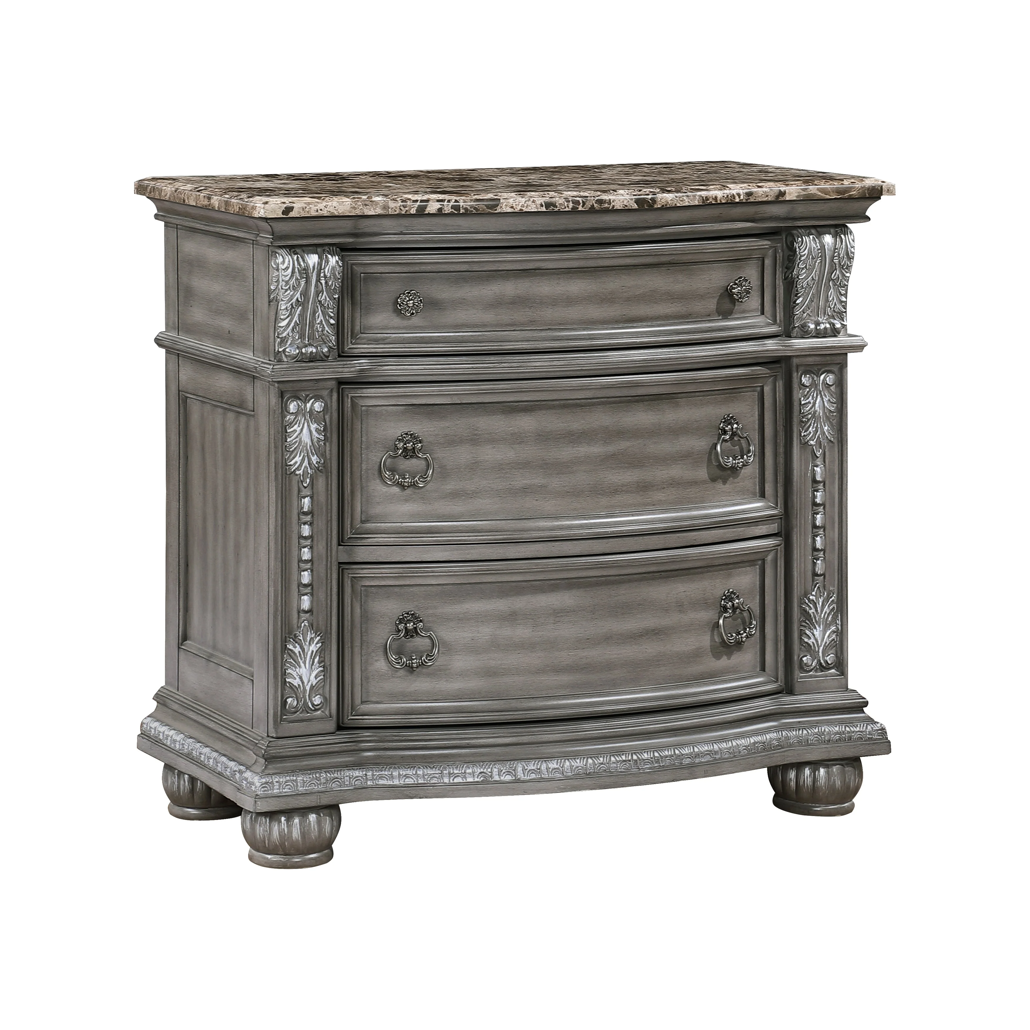 Bennington Gray Upholstered Sleigh Bedroom Set - Image 14