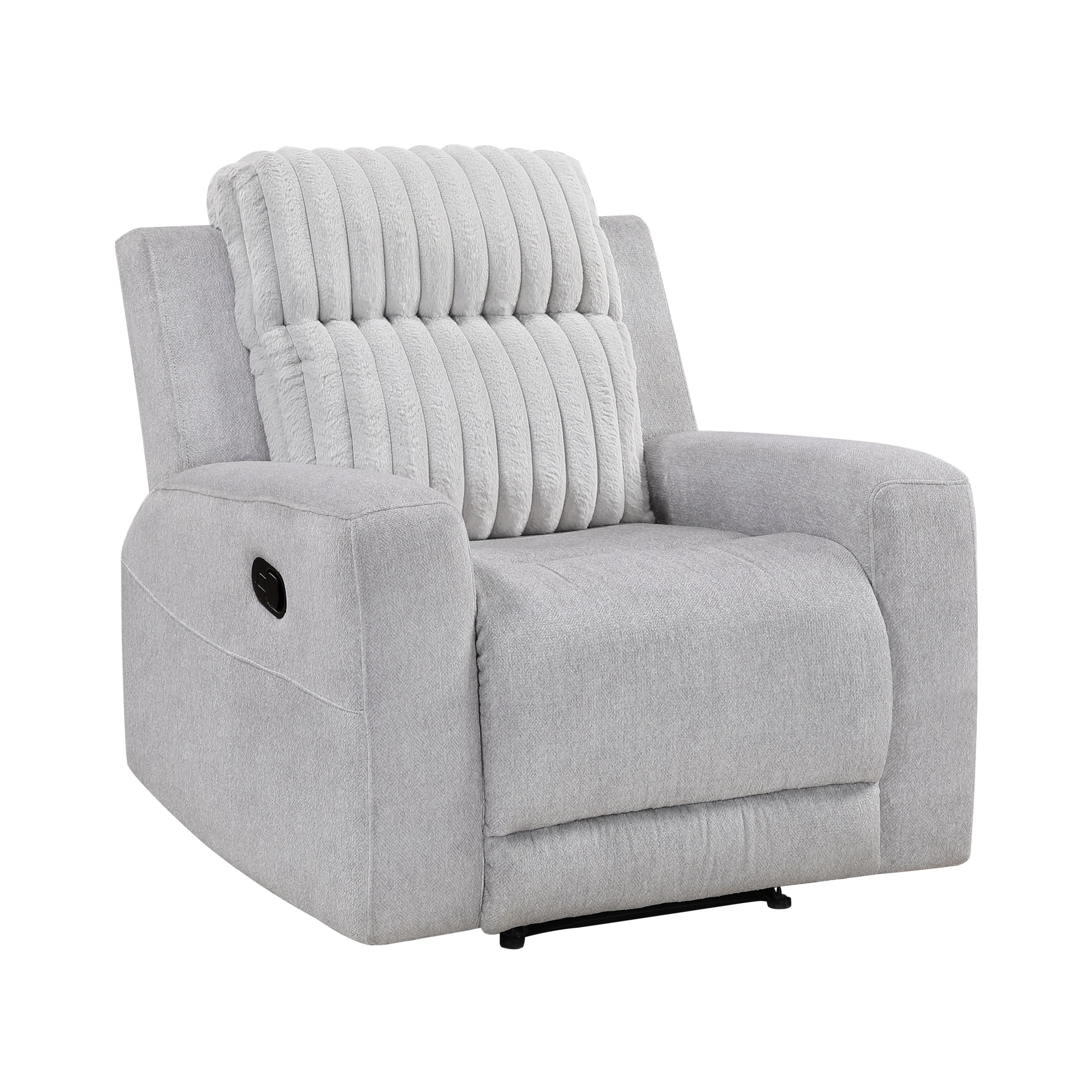 Benton Light Gray Reclining Chair