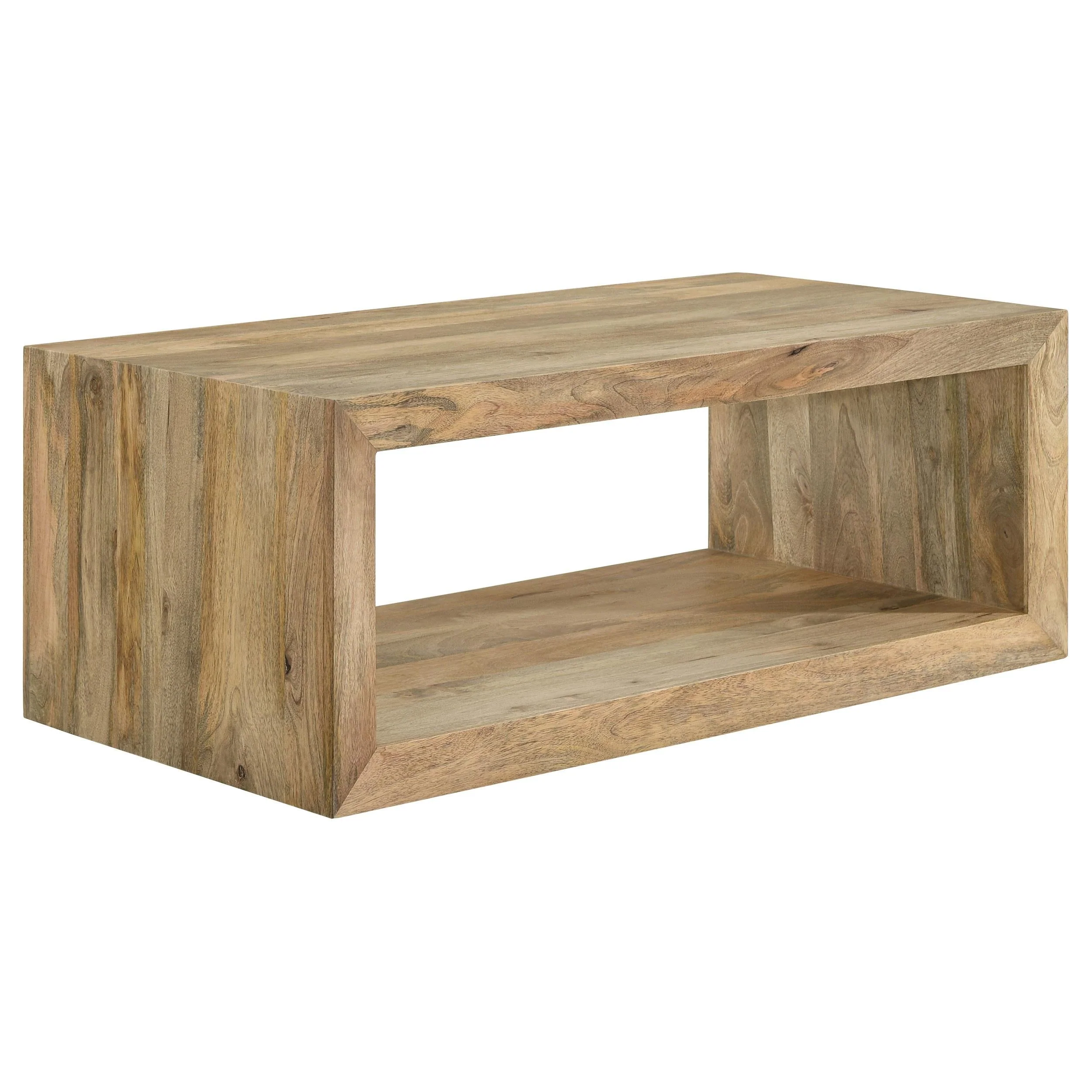 Benton Natural 3-Piece Solid Mango Coffee and End Table Set - Image 7
