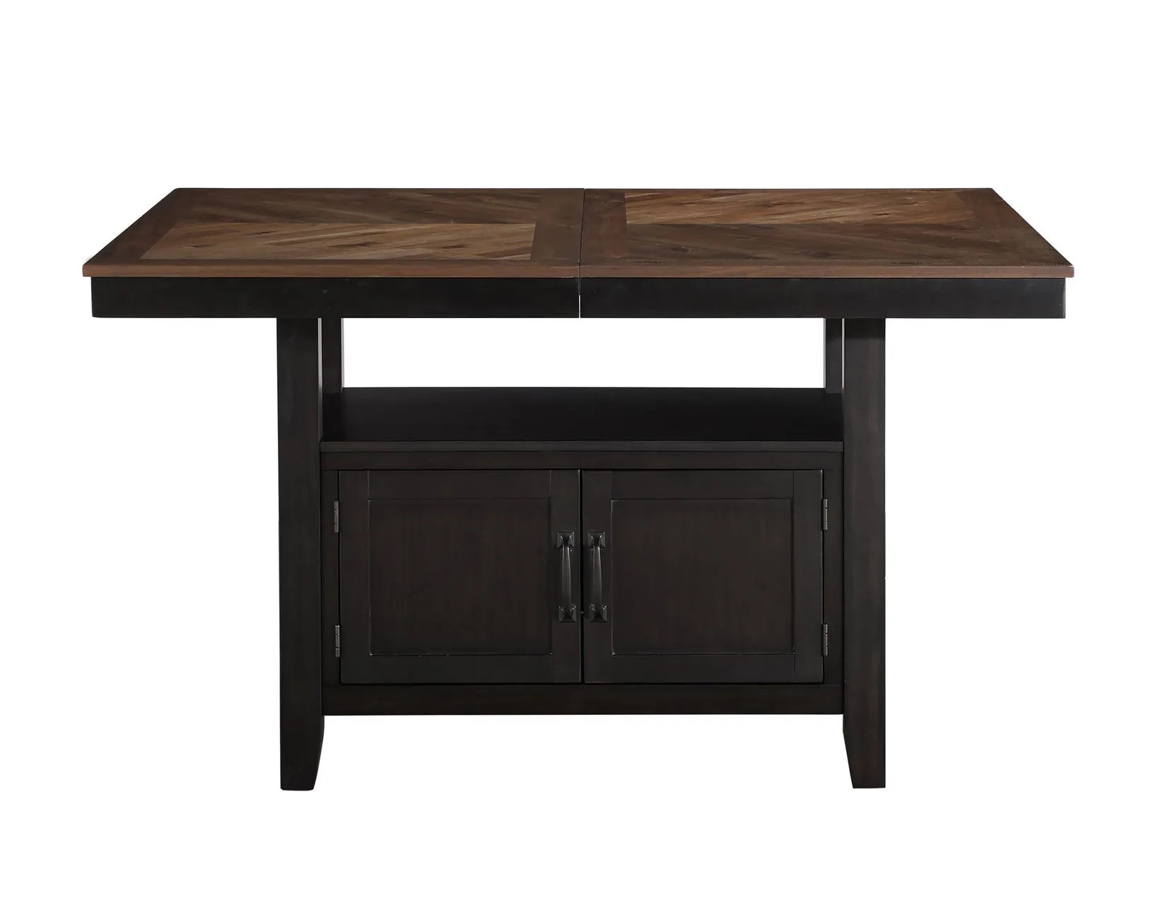 Bermuda Black/Dark Acacia Counter Height Dining Set - Image 15
