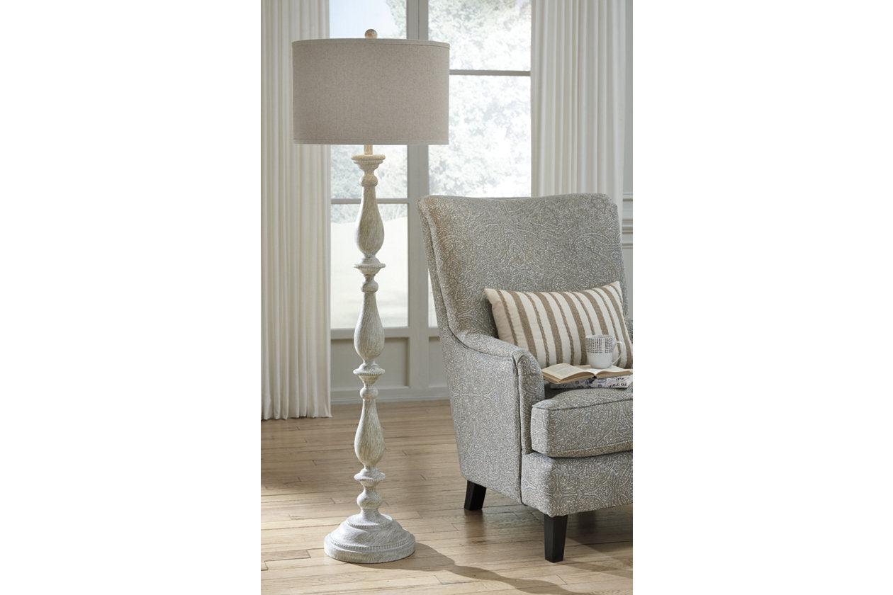 Bernadate Whitewash Floor Lamp - Image 2
