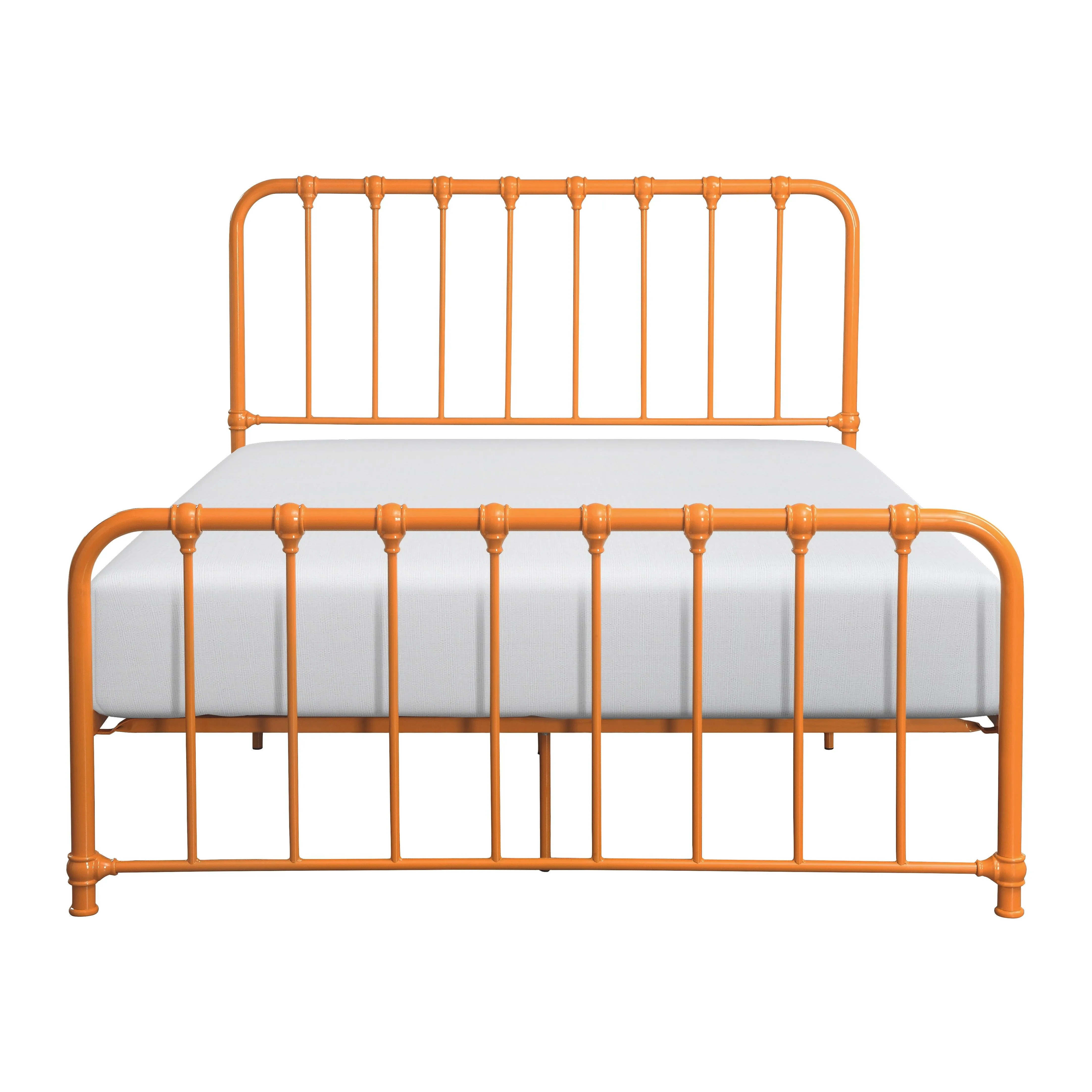 Bethany Orange Full Metal Platform Bed - Image 2