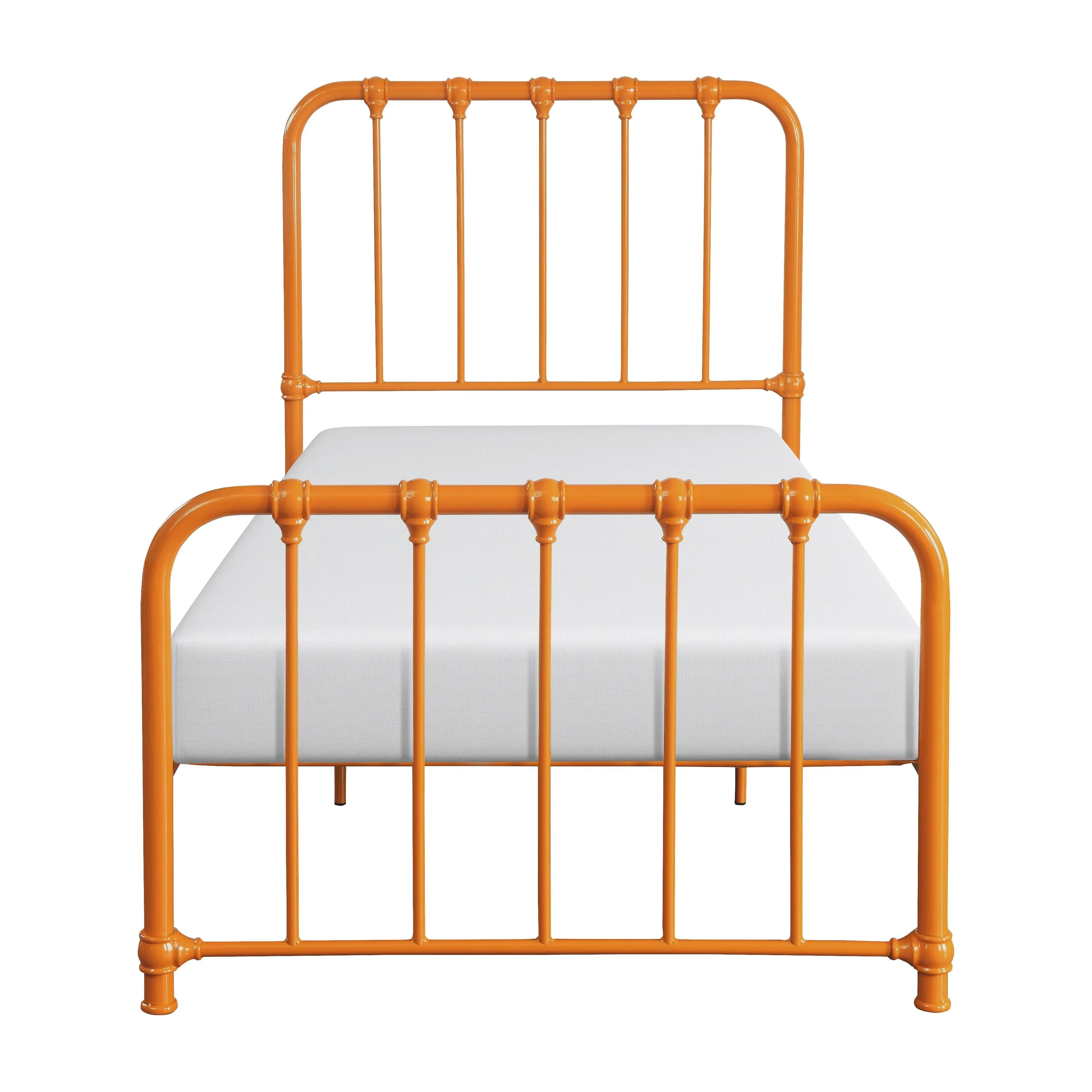 Bethany Orange Twin Metal Platform Bed - Image 3