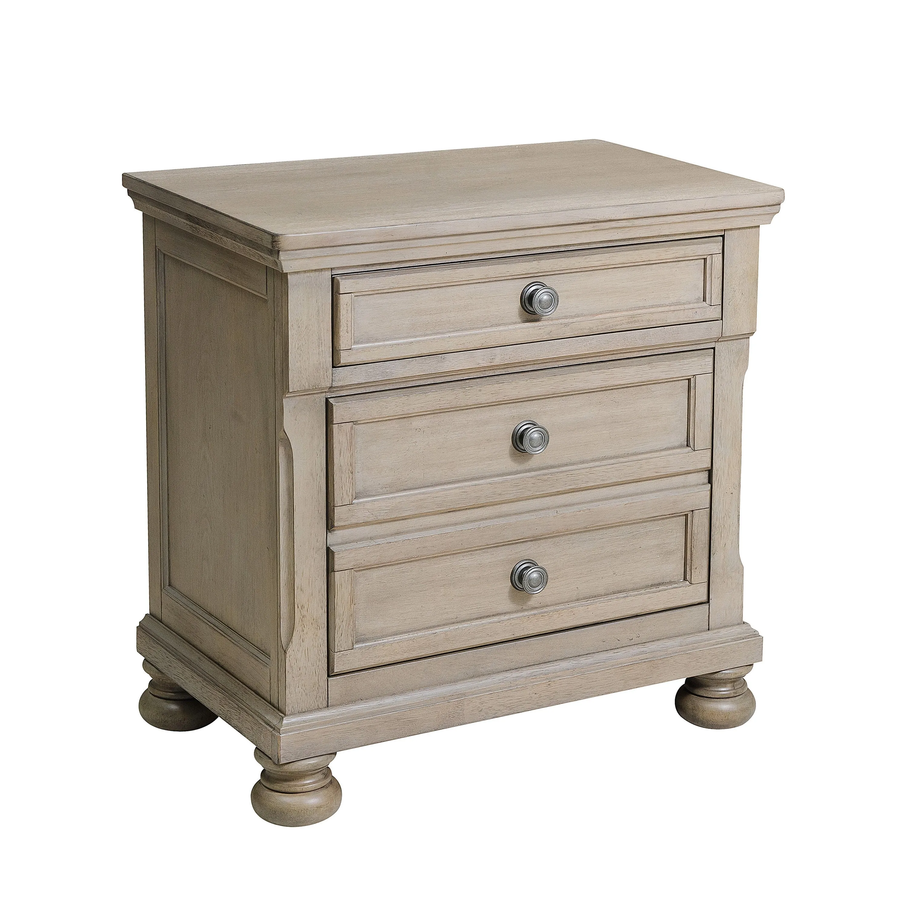 Bethel Wire Brushed Gray Sleigh Storage Platform Bedroom Set - Image 13
