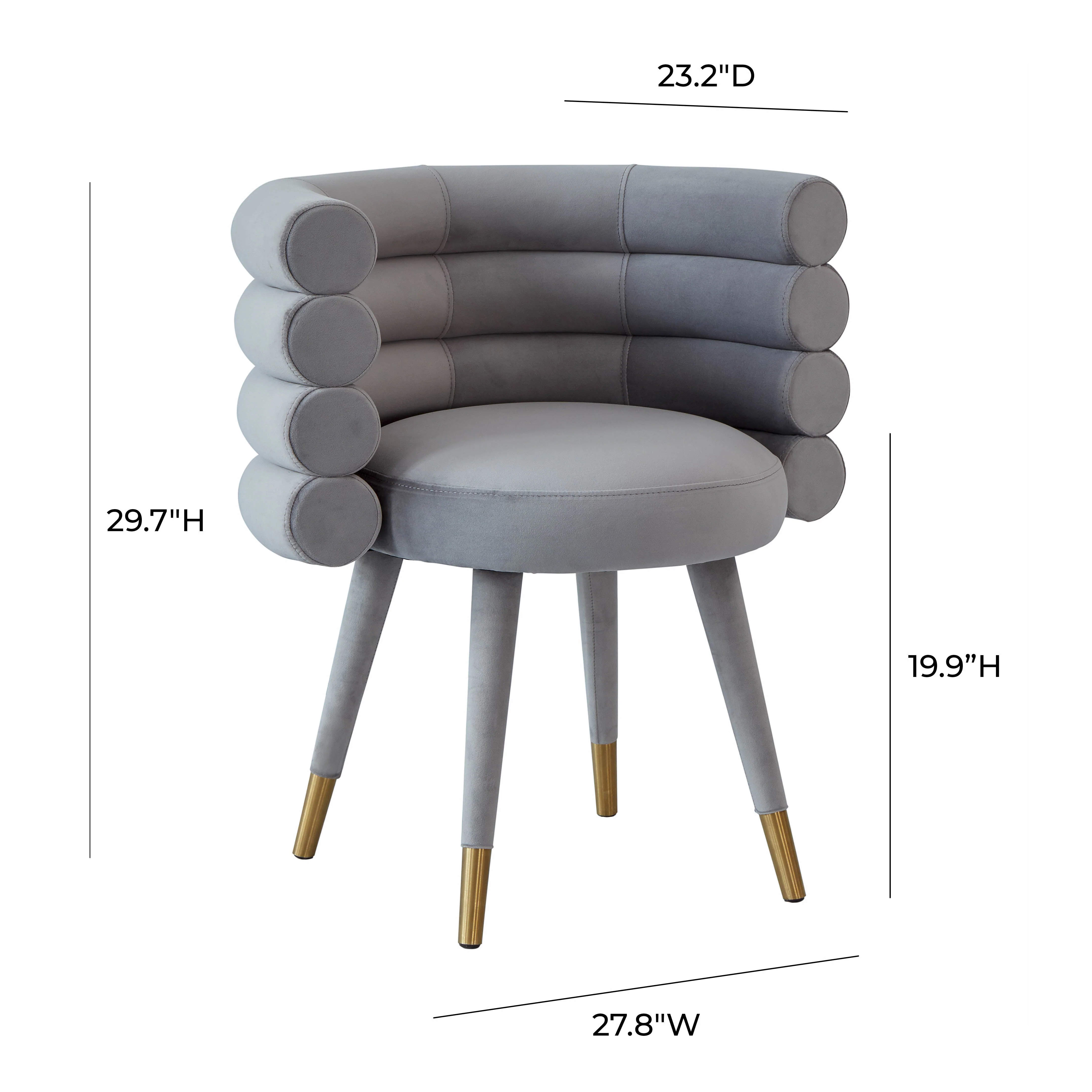 Betty Velvet Dining Chair - Image 12