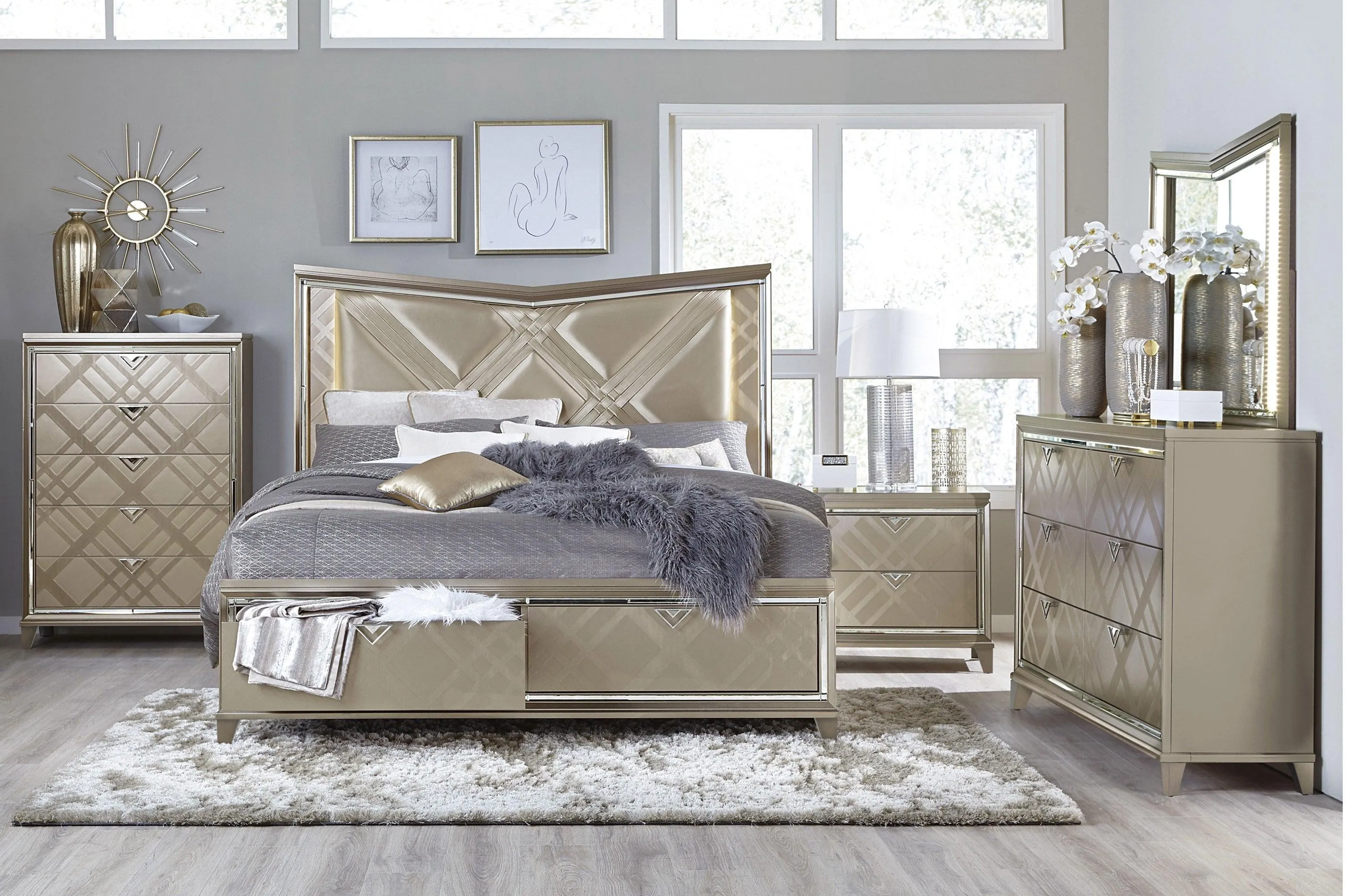 Bijou Champagne Mirror (Mirror Only) - Image 2