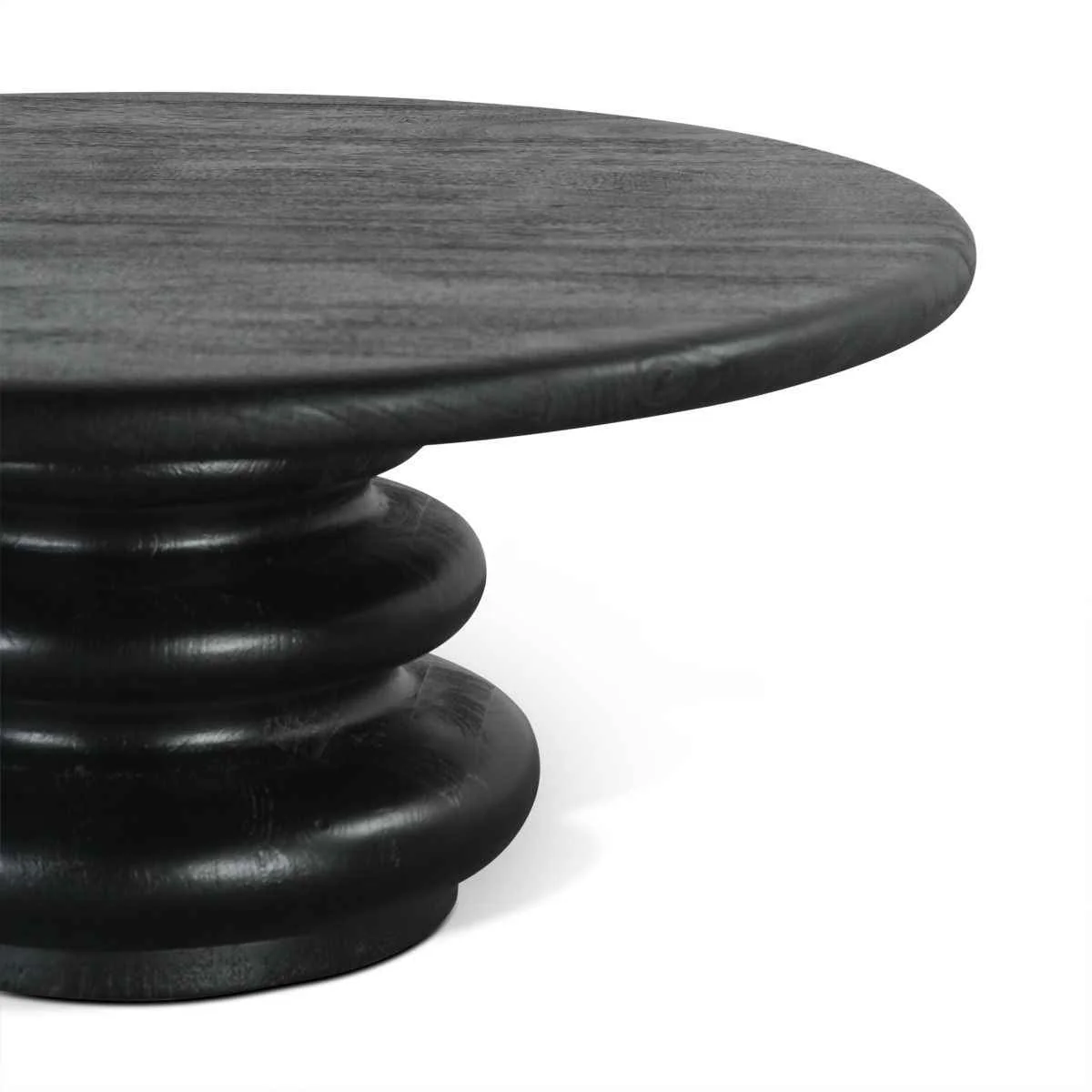 Bilboa 36" Coffee Table in Distressed Black - Image 3