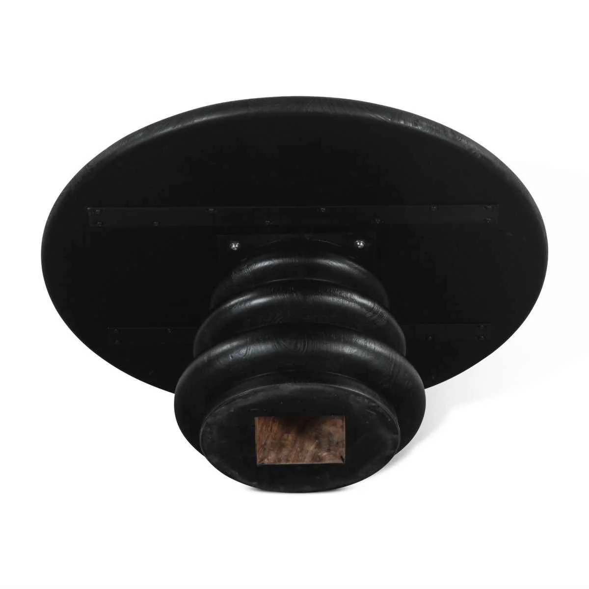 Bilboa 36" Coffee Table in Distressed Black - Image 4