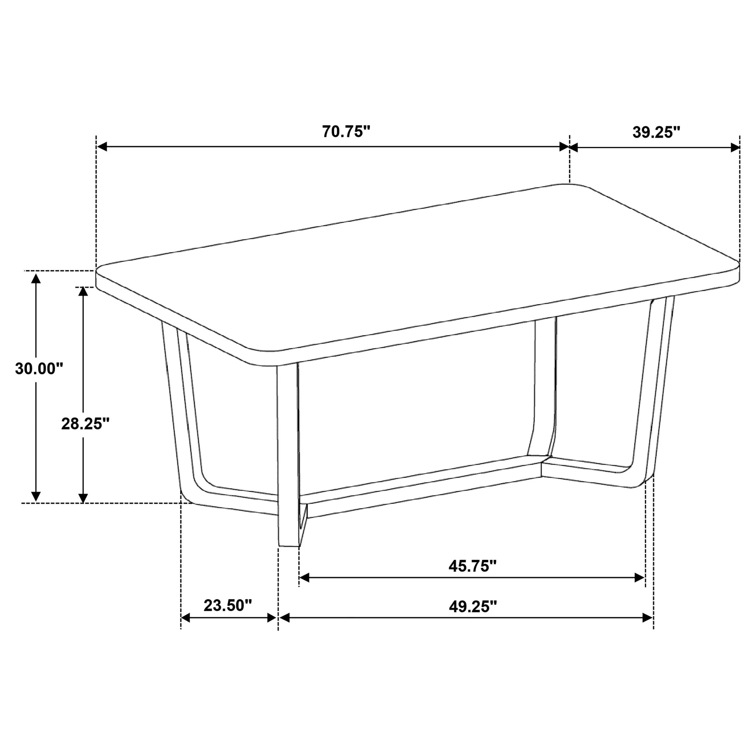 Biloxi Grayish Brown Rectangular Wood Dining Table - Image 11