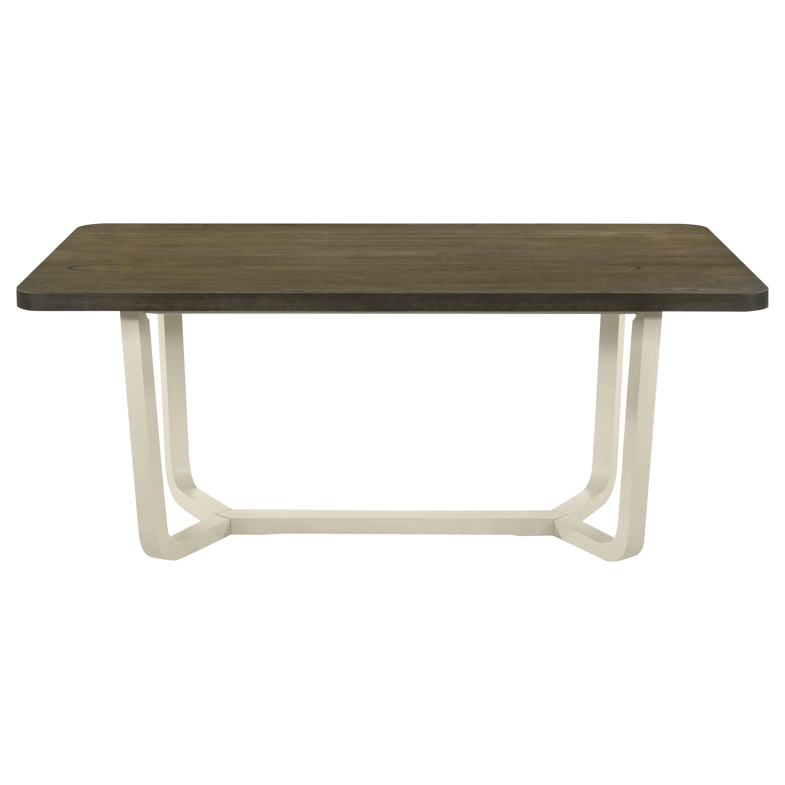 Biloxi Grayish Brown Rectangular Wood Dining Table - Image 3