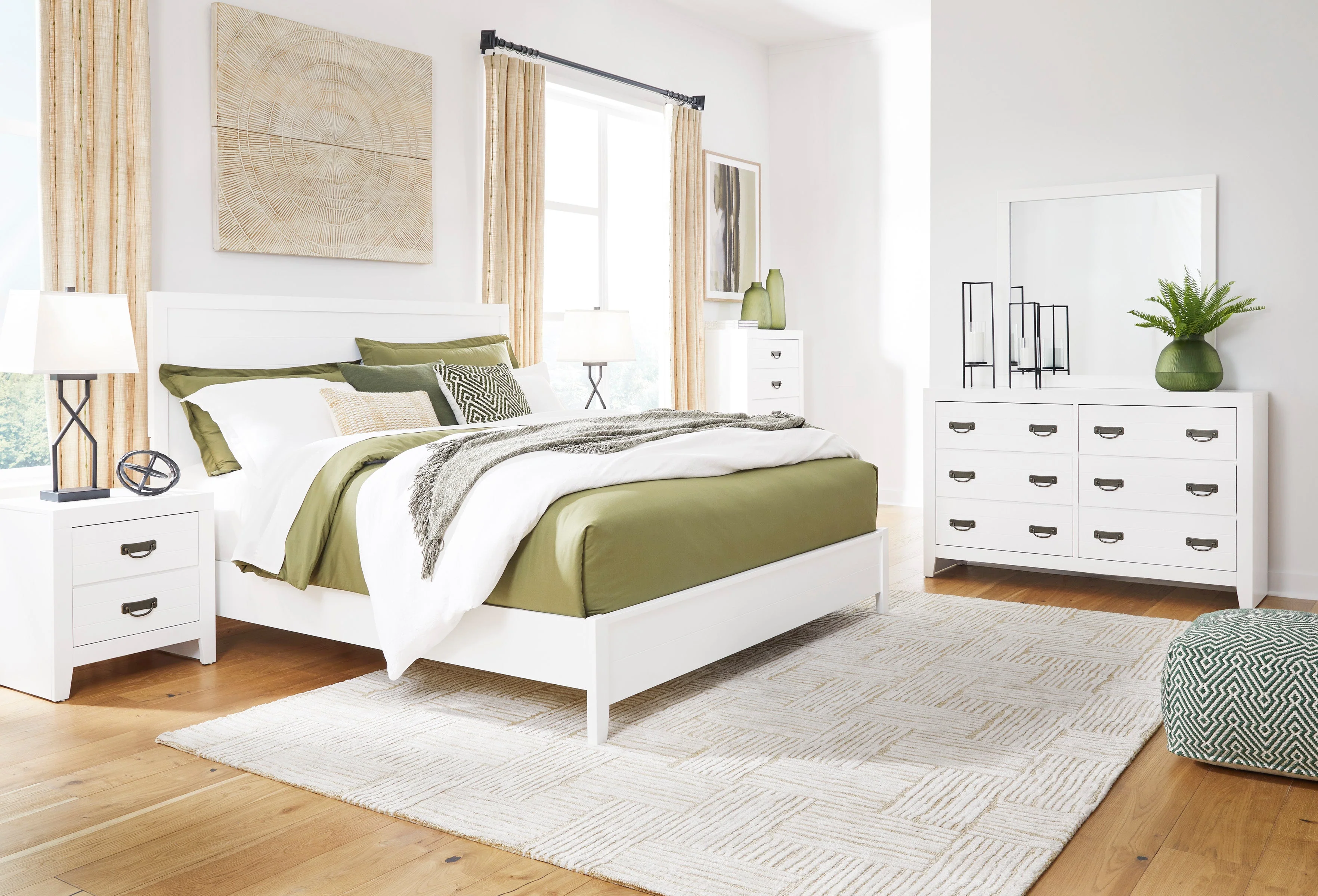 Binterglen White Panel Bedroom Set - Image 2