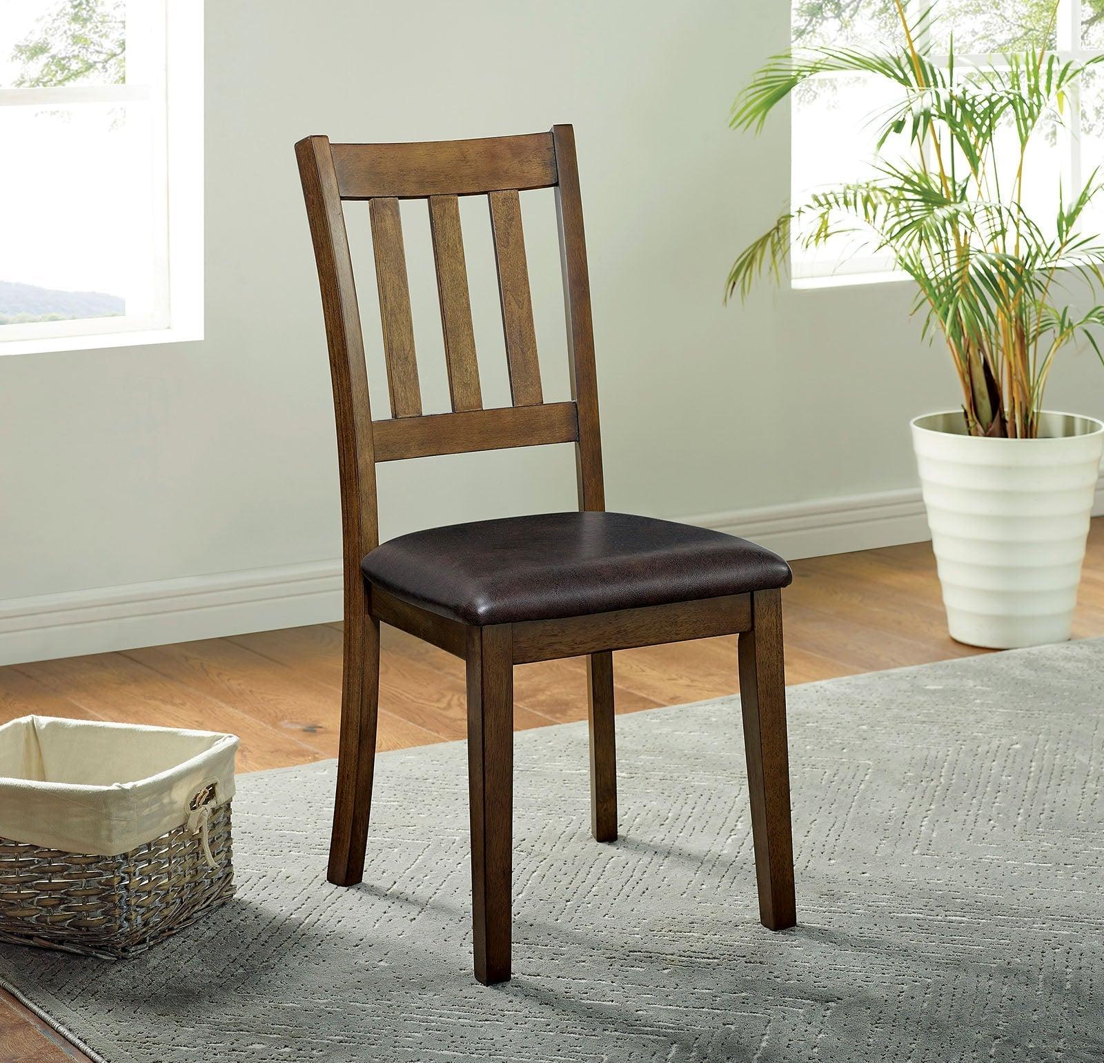 Blackwood Walnut/Dark Brown 3 Pc. Round Table Set - Image 2