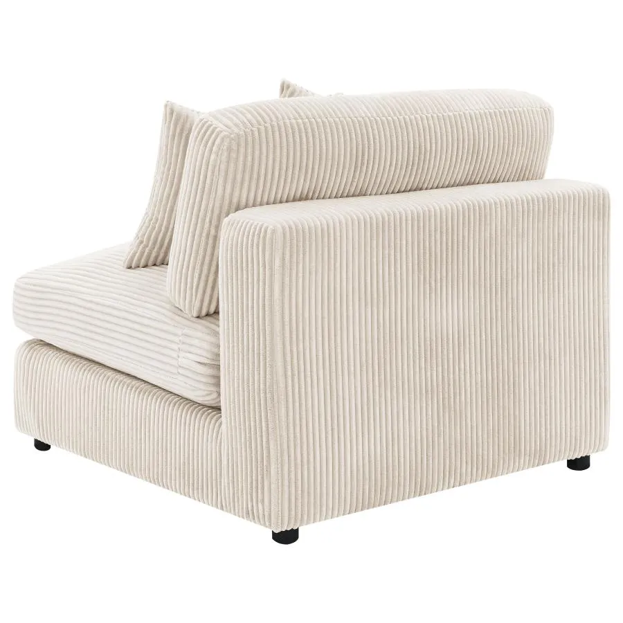Blaine Sand Upholstered Armless Chair - Image 5