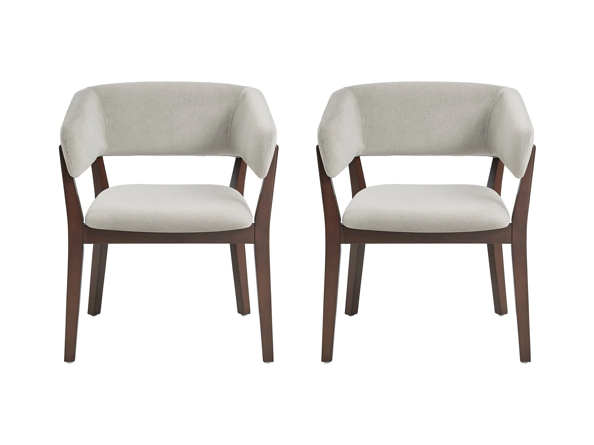 Blake Dining Armchair in Greige (set of 2)