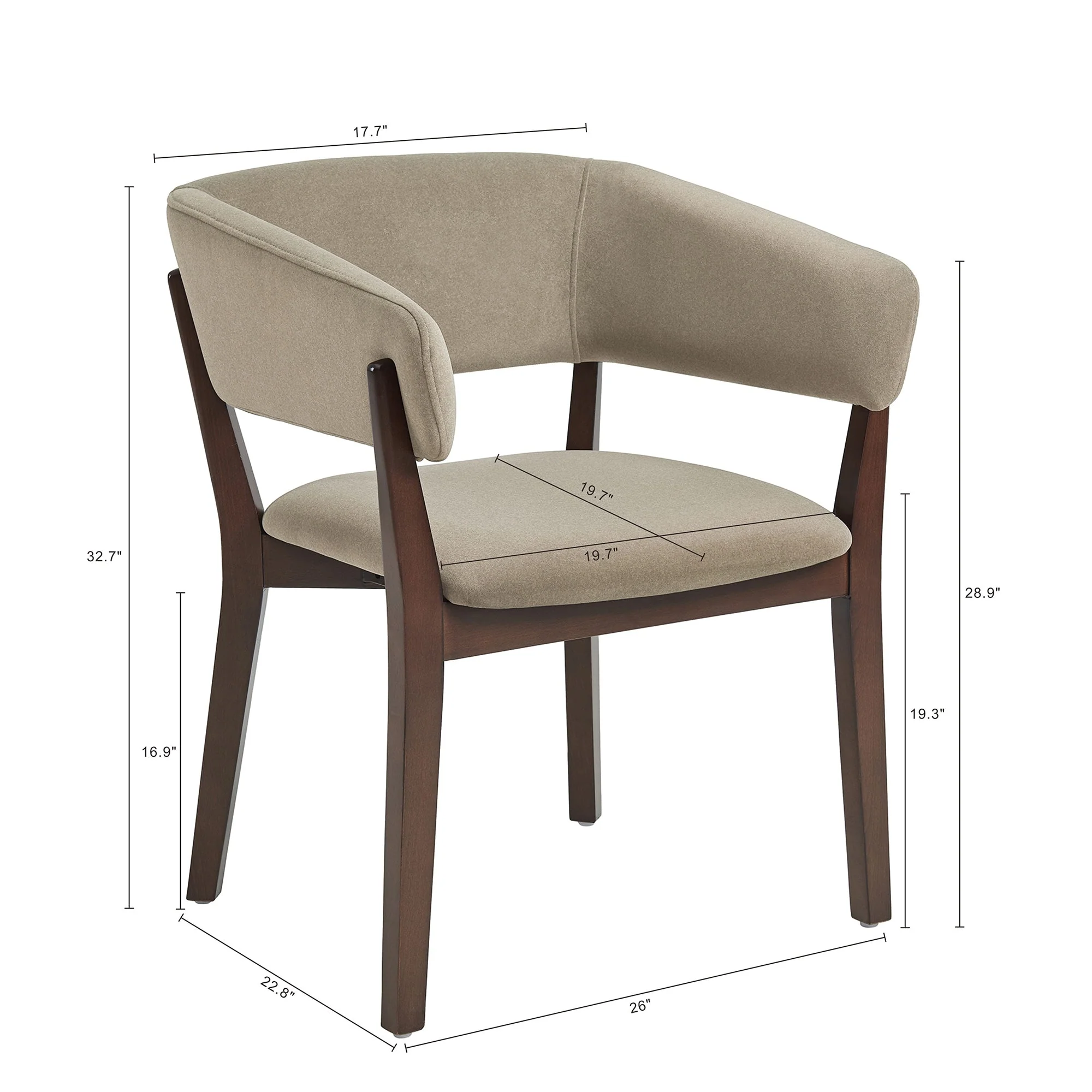 Blake Dining Armchair in Linen - Image 3