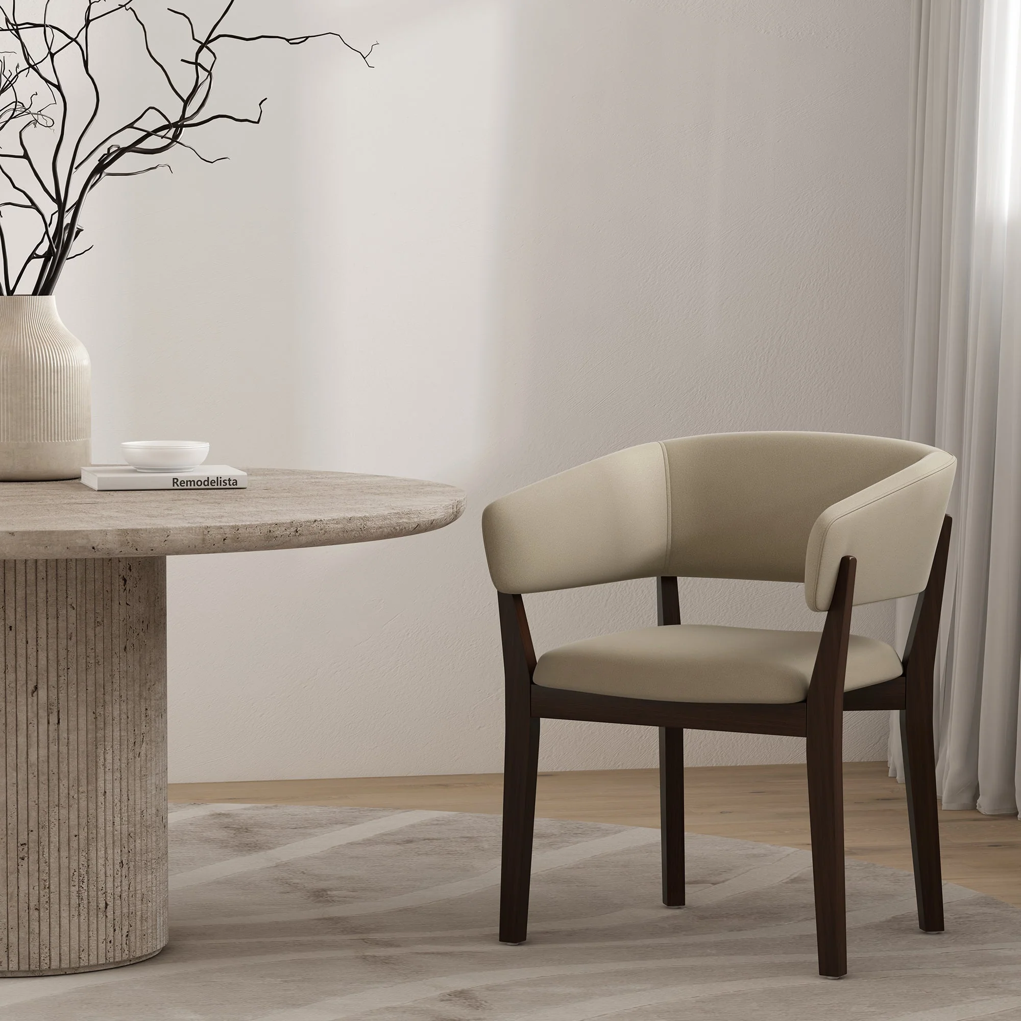 Blake Dining Armchair in Natural - Image 2
