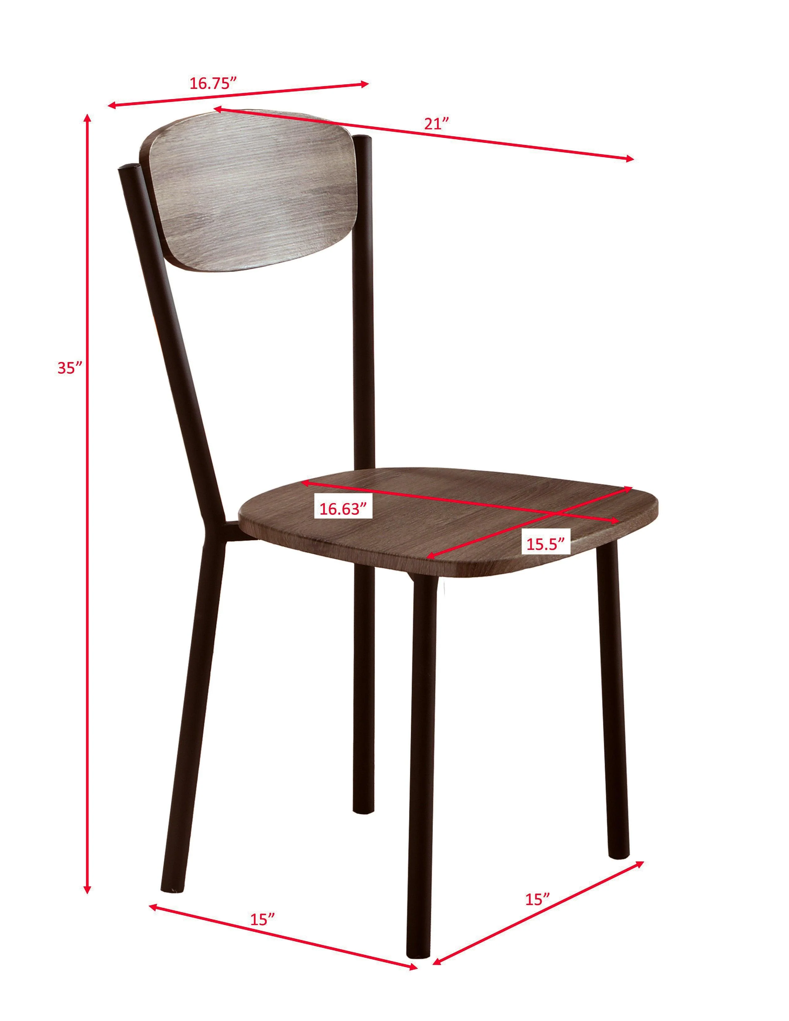 Blake Greywash 5-Piece Round Dining Set - Image 4