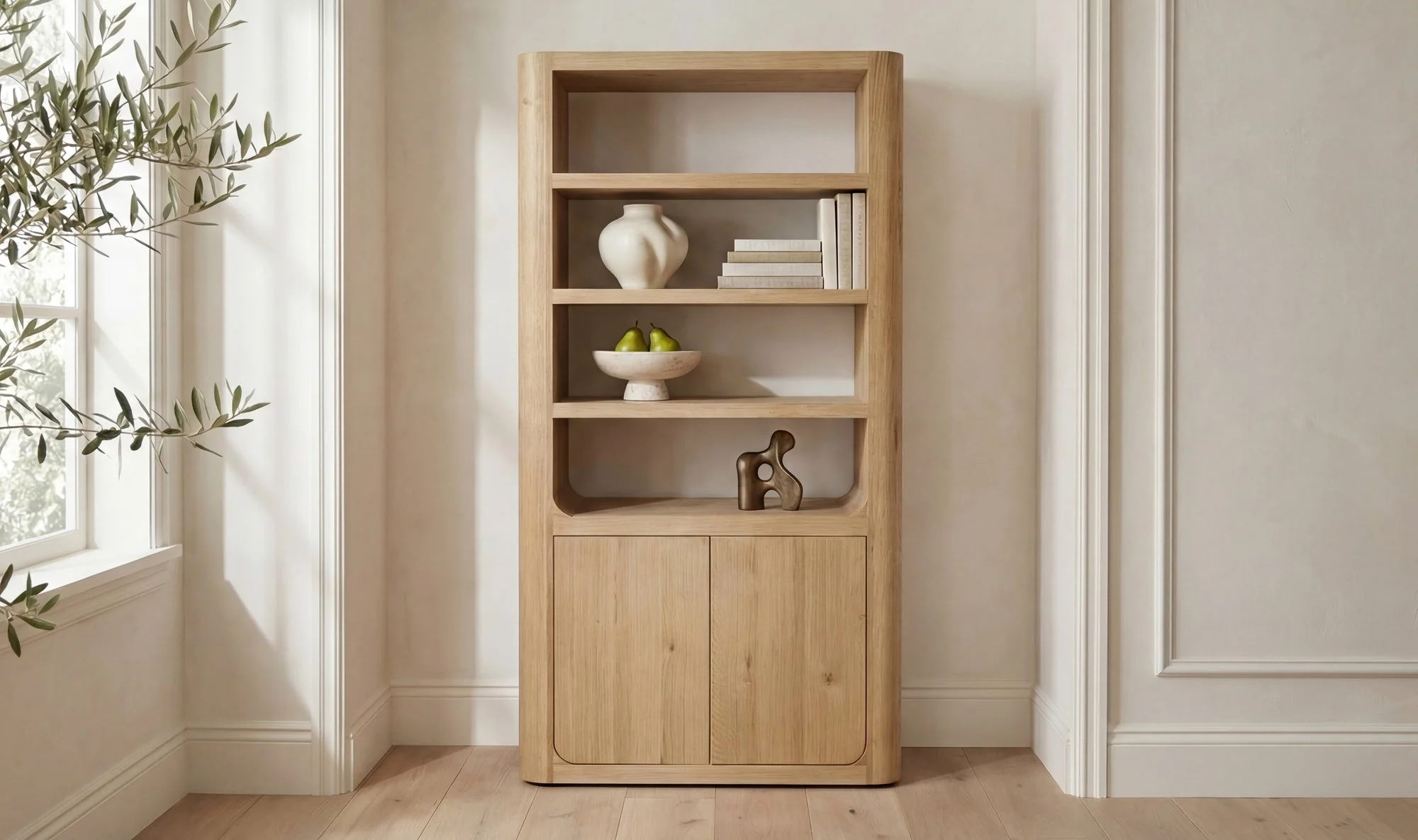 Blake Tall Cabinet Rustic Oak - Image 6