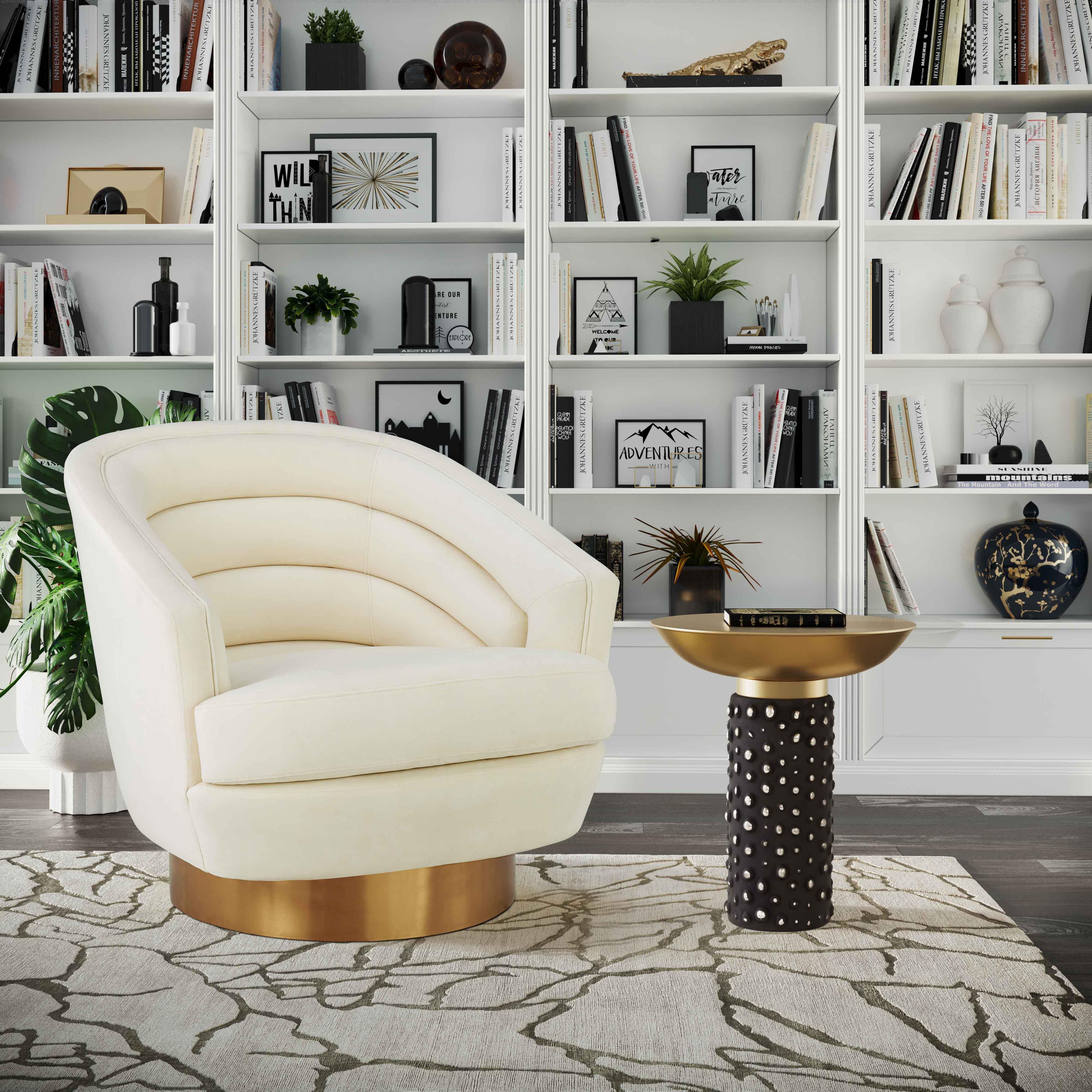 Blaze Glass and Brass Side Table - Image 3