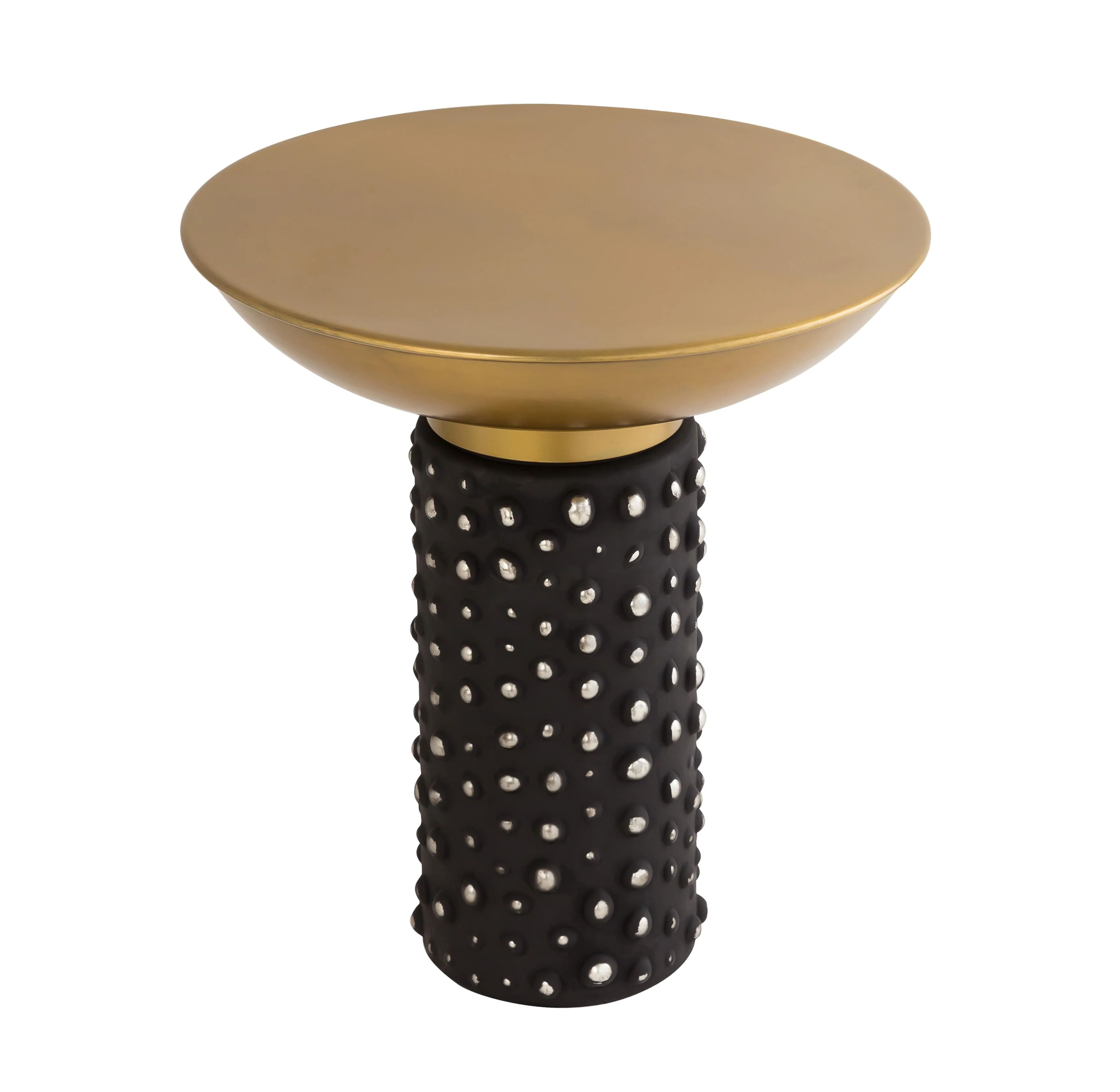 Blaze Glass and Brass Side Table - Image 4