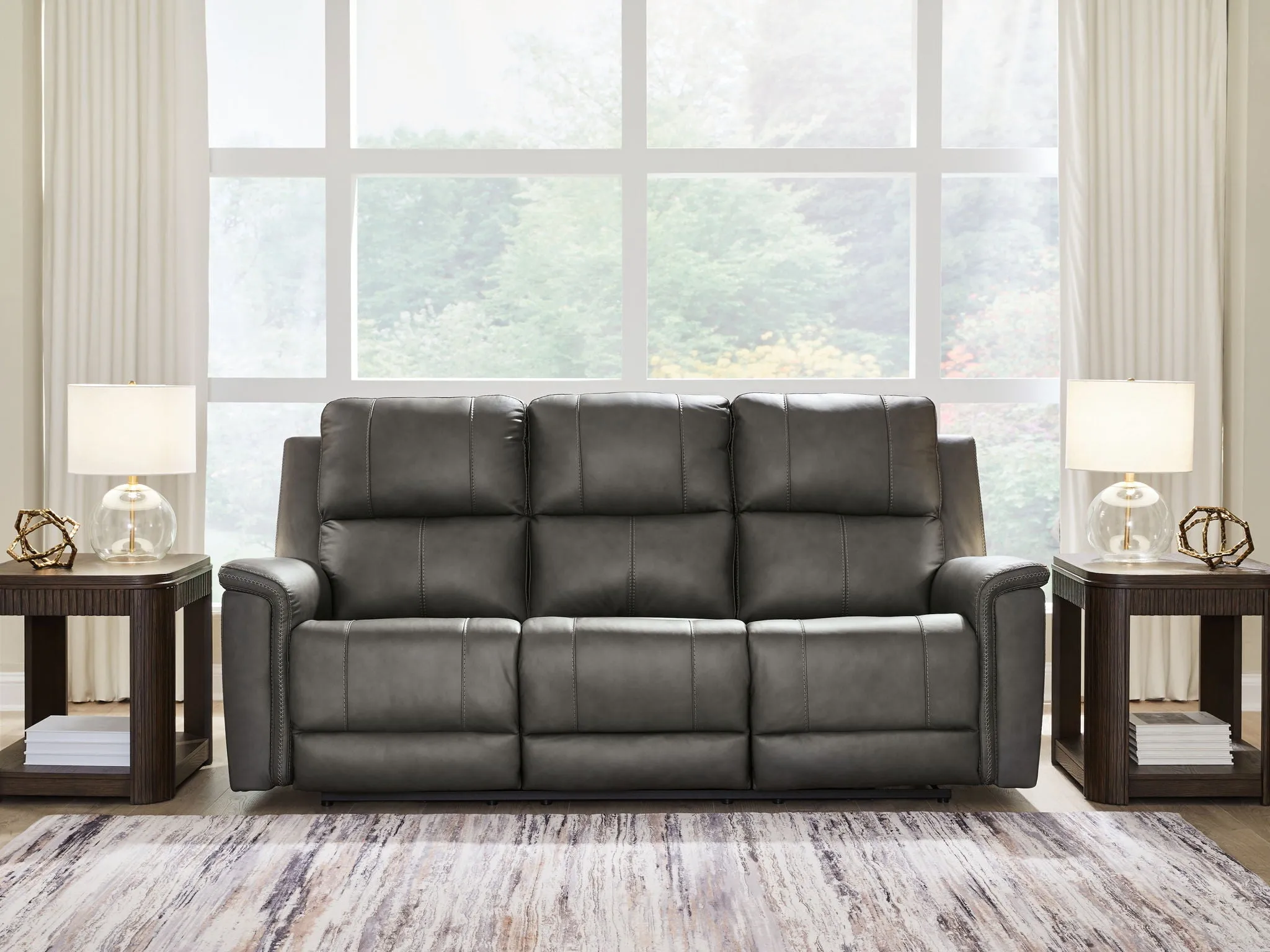 Bleckley Anchor Power Reclining Sofa With Adjustable Headrest