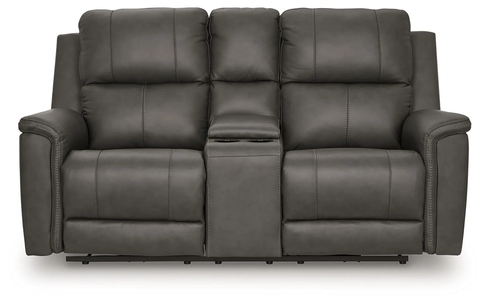 Bleckley Anchor Power Reclining Loveseat With Console / Adjustable Headrest - Image 3