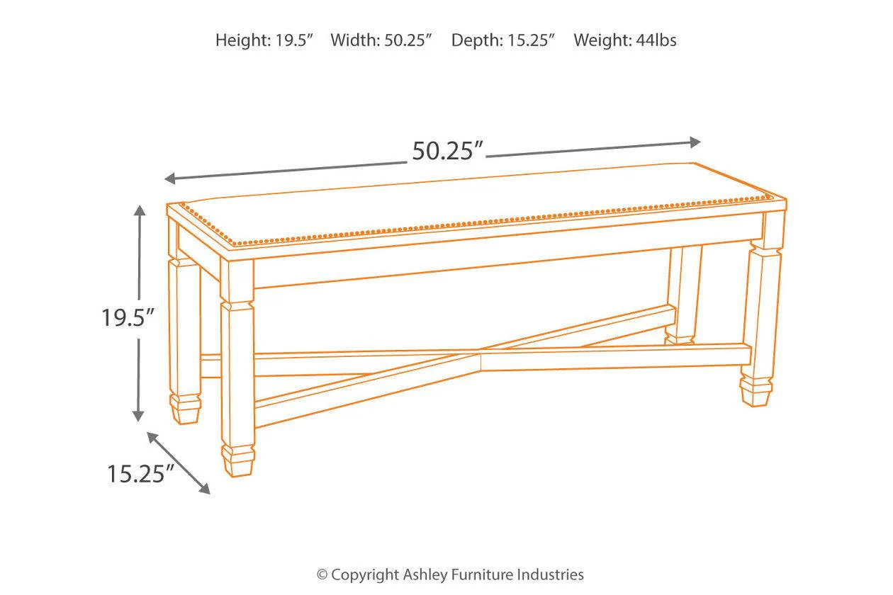Bolanburg Two-tone Dining Bench - Image 5