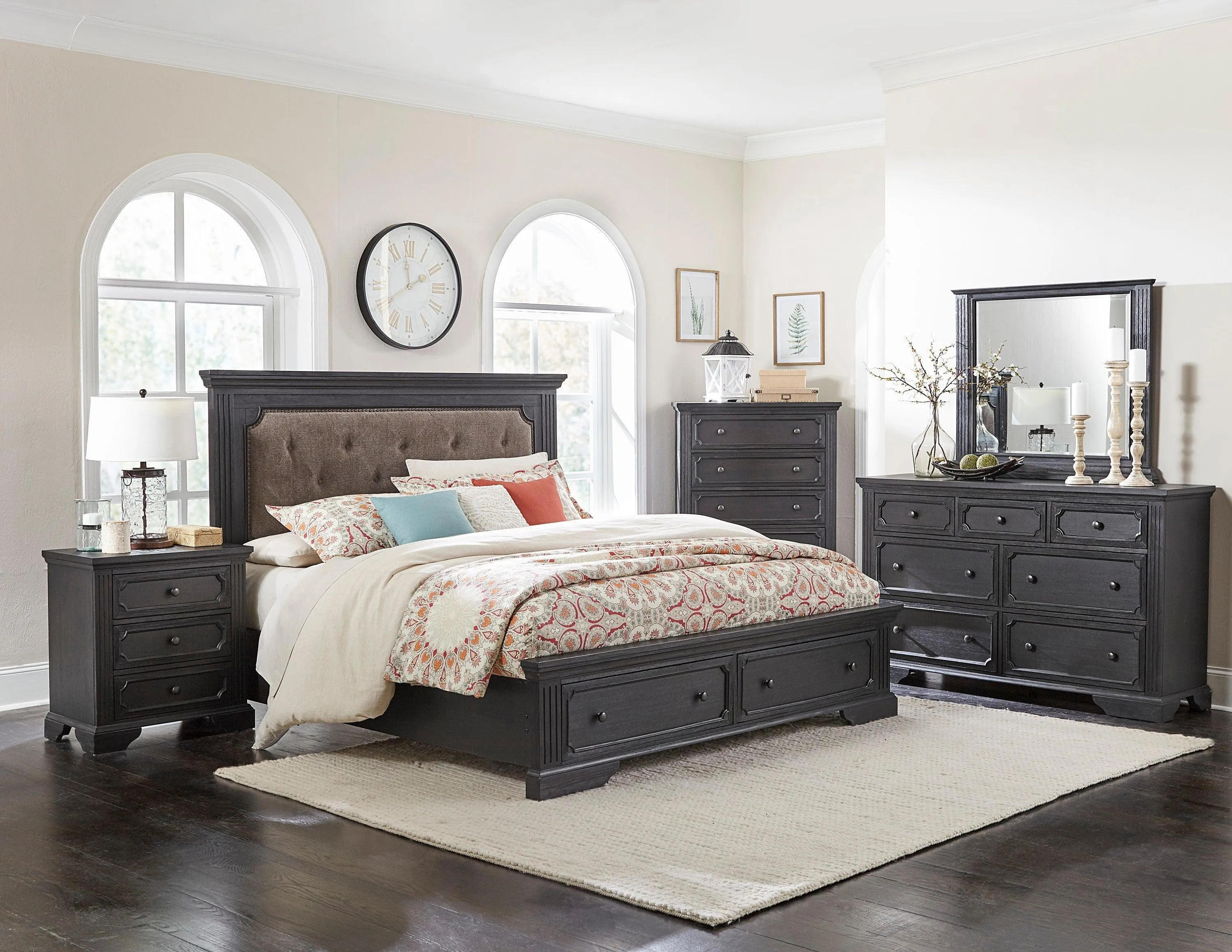 Bolingbrook Wire-Brushed Charcoal Dresser - Image 2