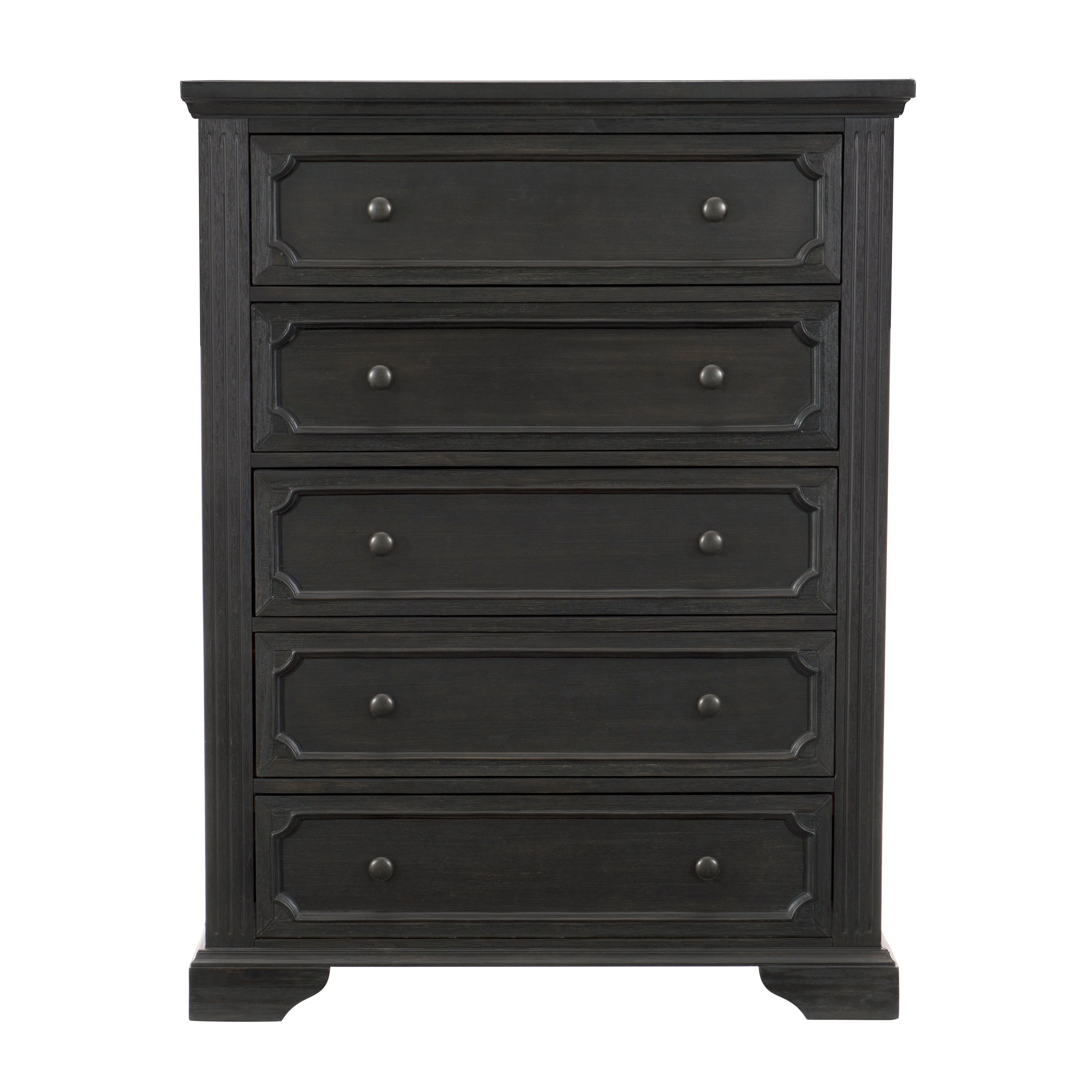 Bolingbrook Wire-Brushed Charcoal Storage Platform Bedroom Set - Image 14