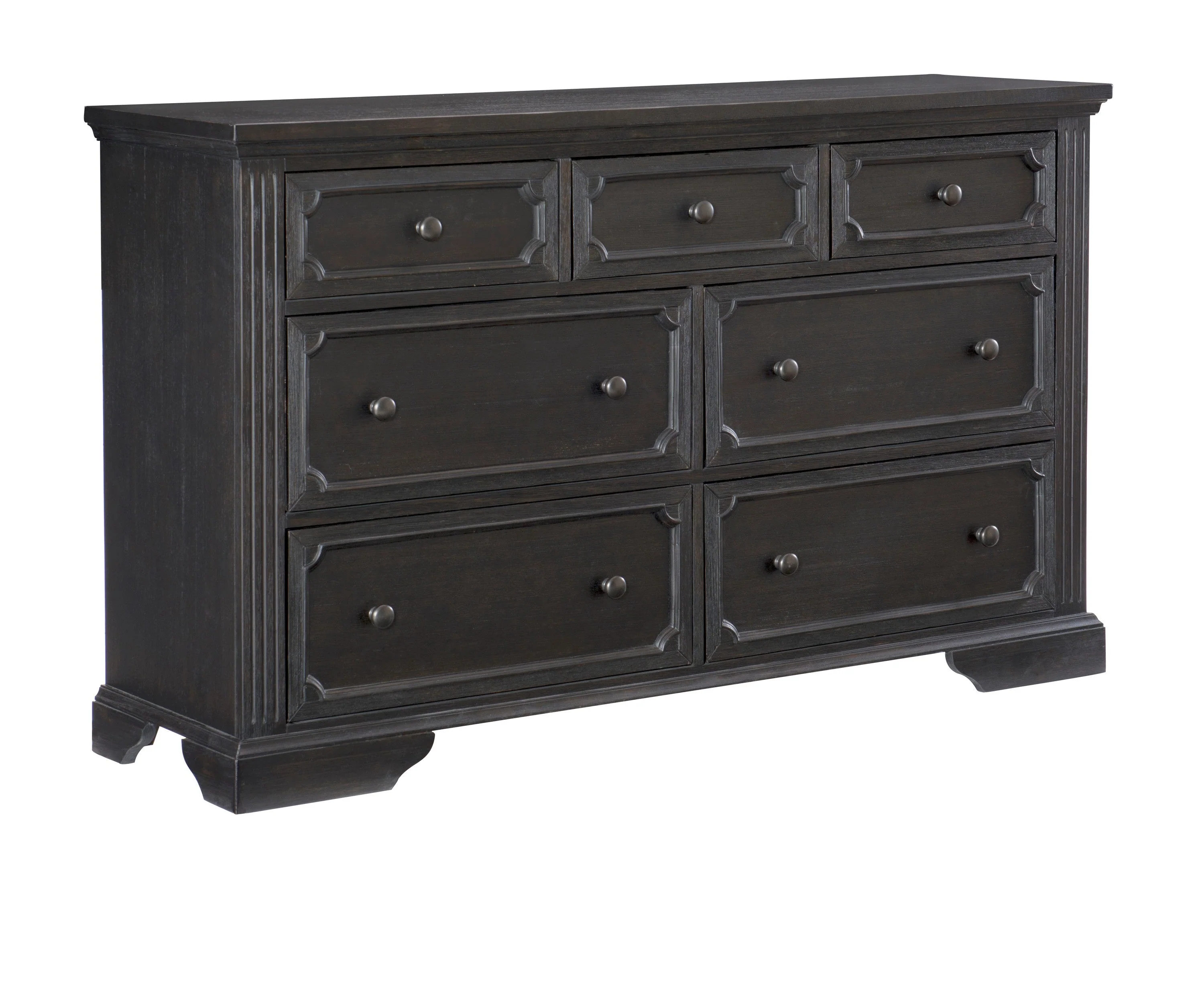 Bolingbrook Wire-Brushed Charcoal Storage Platform Bedroom Set - Image 7