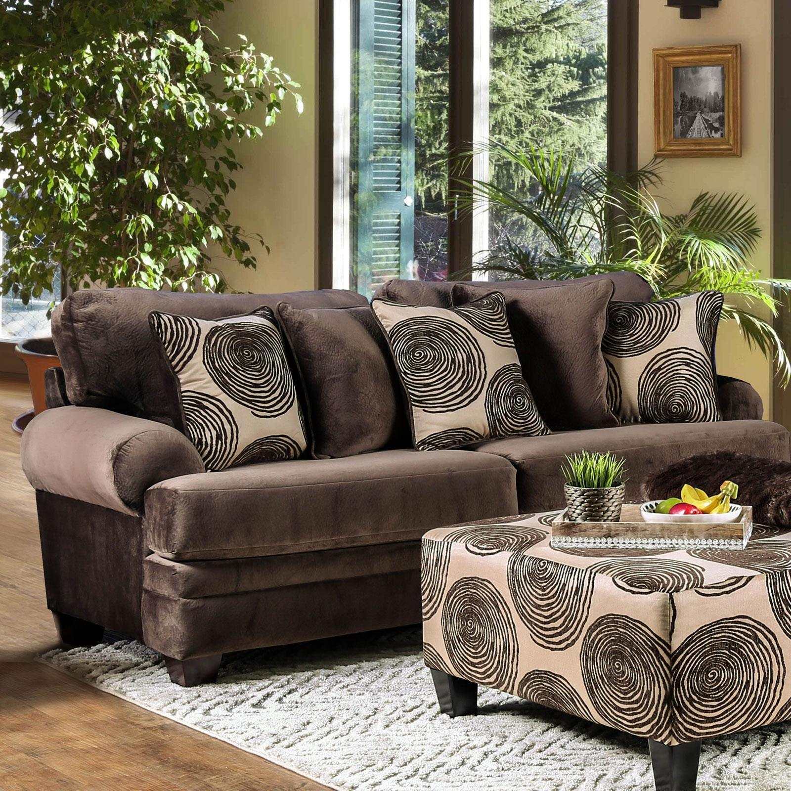 Bonaventura Brown Stationary Sofa & Loveseat - Image 2