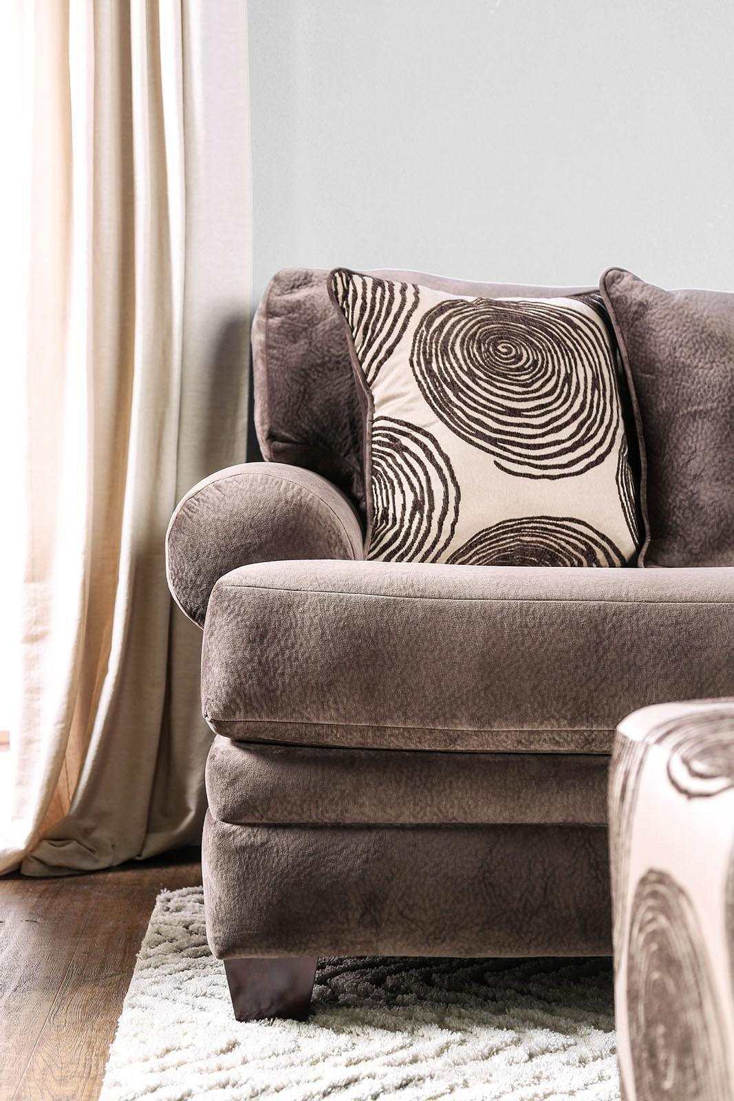 Bonaventura Brown Stationary Sofa & Loveseat - Image 4