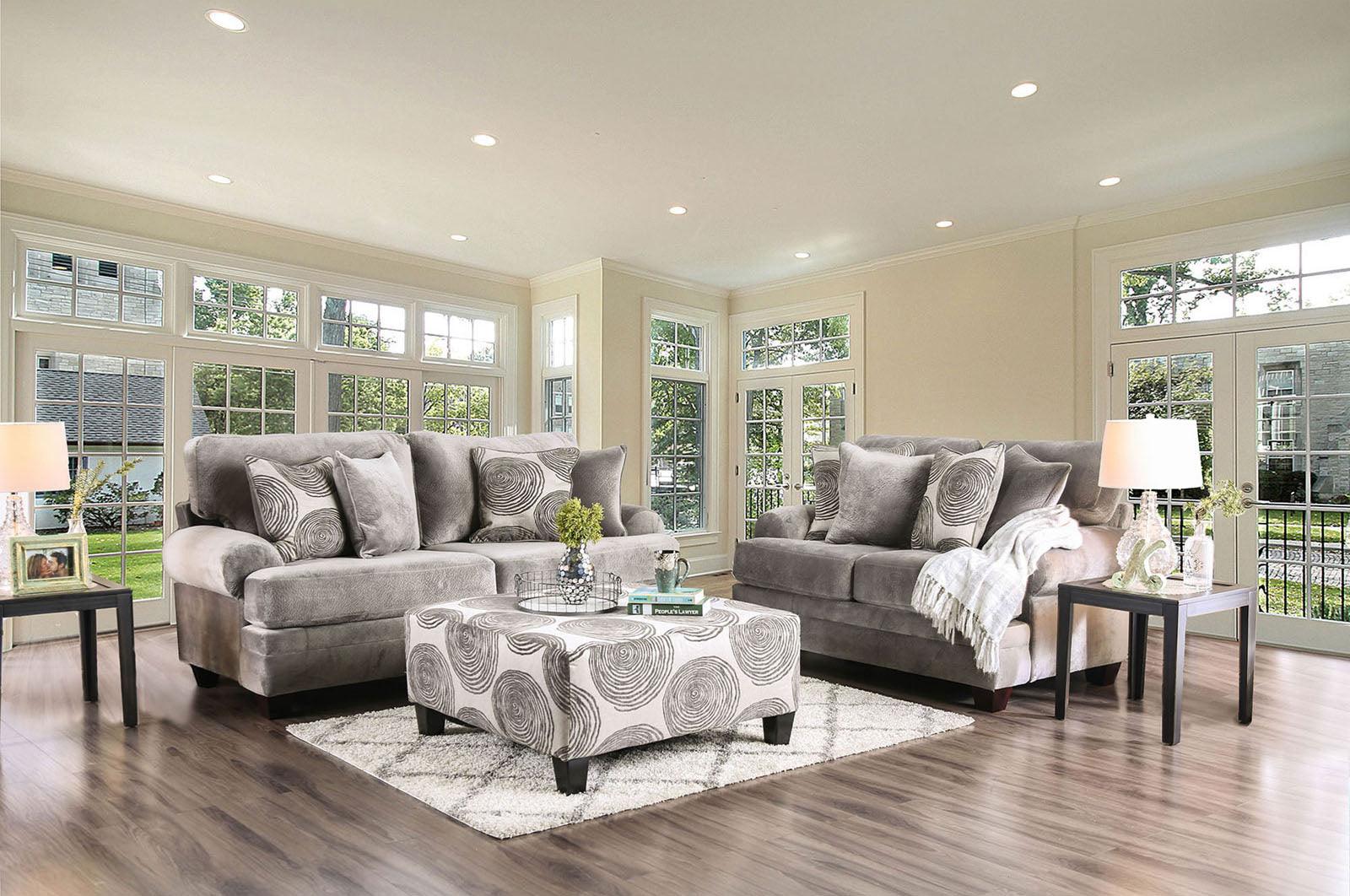 Bonaventura Gray/Pattern Sofa - Image 2