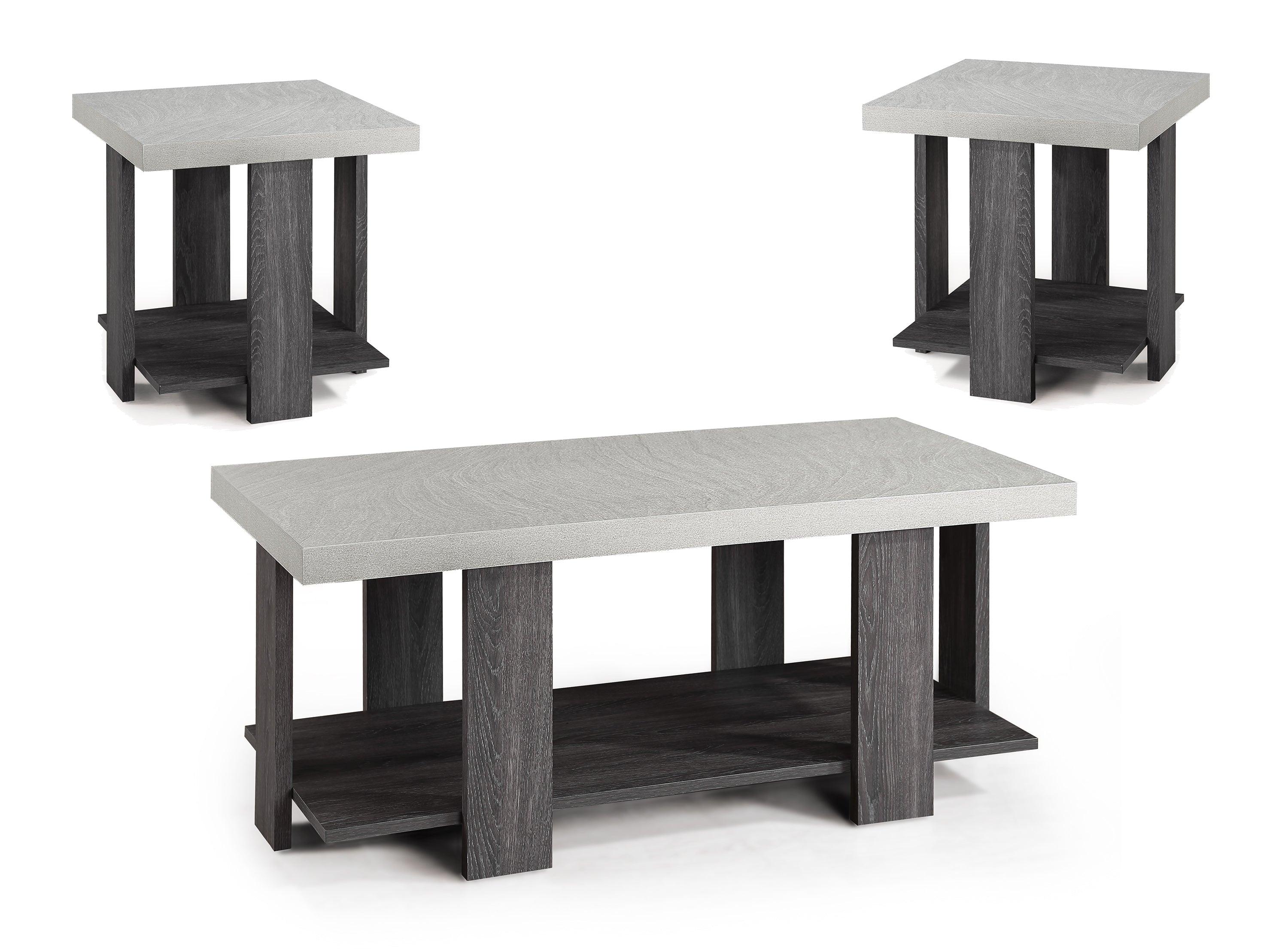 Boris Light Gray 3-Piece Coffee Table Set - Image 5