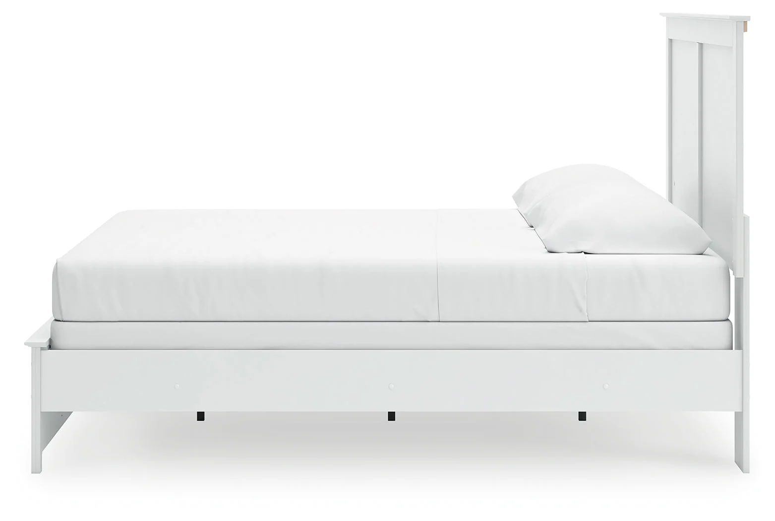 Bostwick Shoals King Panel Bed with Mirrored Dresser and 2 Nightstands in White - Image 13
