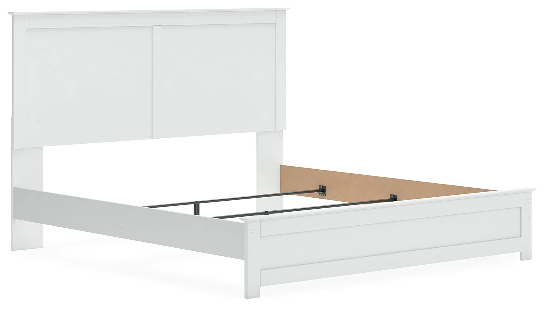 Bostwick Shoals King Panel Bed with Mirrored Dresser and Chest in White - Image 16