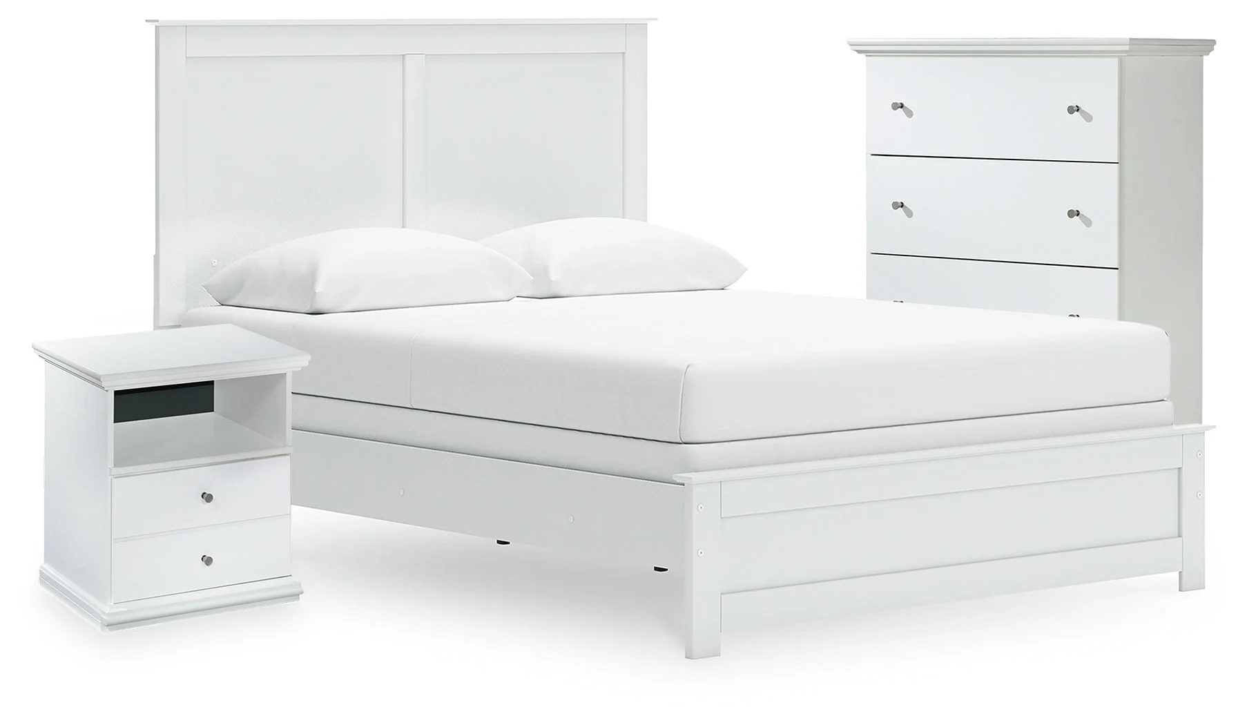 Bostwick Shoals Queen Panel Bed, Cheat and Nightstand