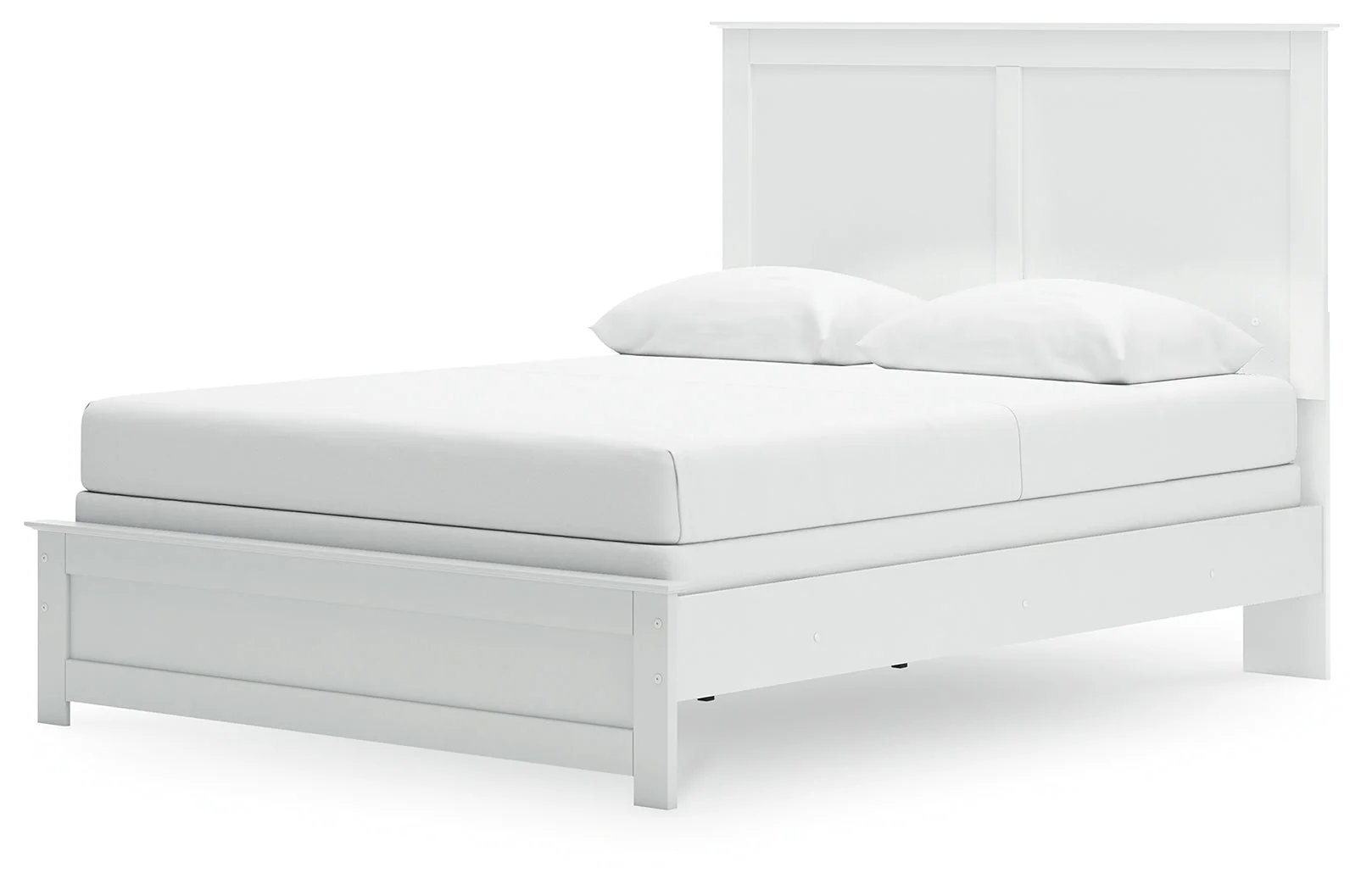 Bostwick Shoals Queen Panel Bed with Mirrored Dresser and Nightstand in White - Image 14