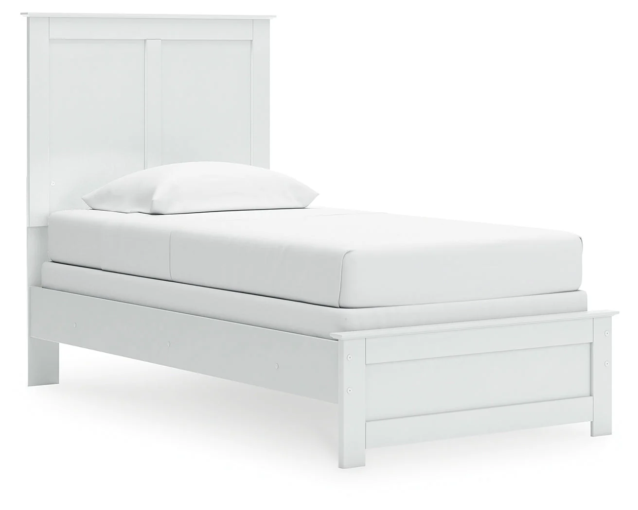 Bostwick Shoals Twin Panel Bed with Mirrored Dresser, Chest and 2 Nightstands in White - Image 12