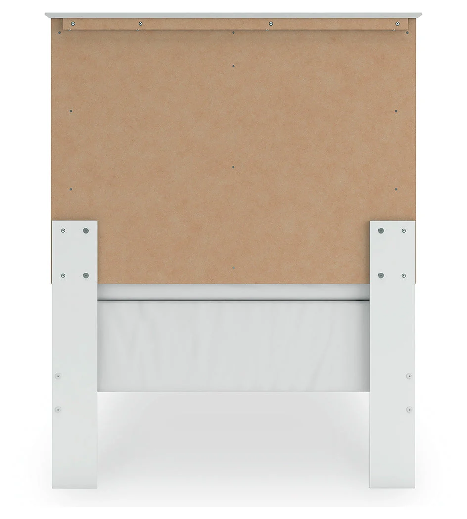 Bostwick Shoals Twin Panel Bed with Mirrored Dresser, Chest and 2 Nightstands in White - Image 15