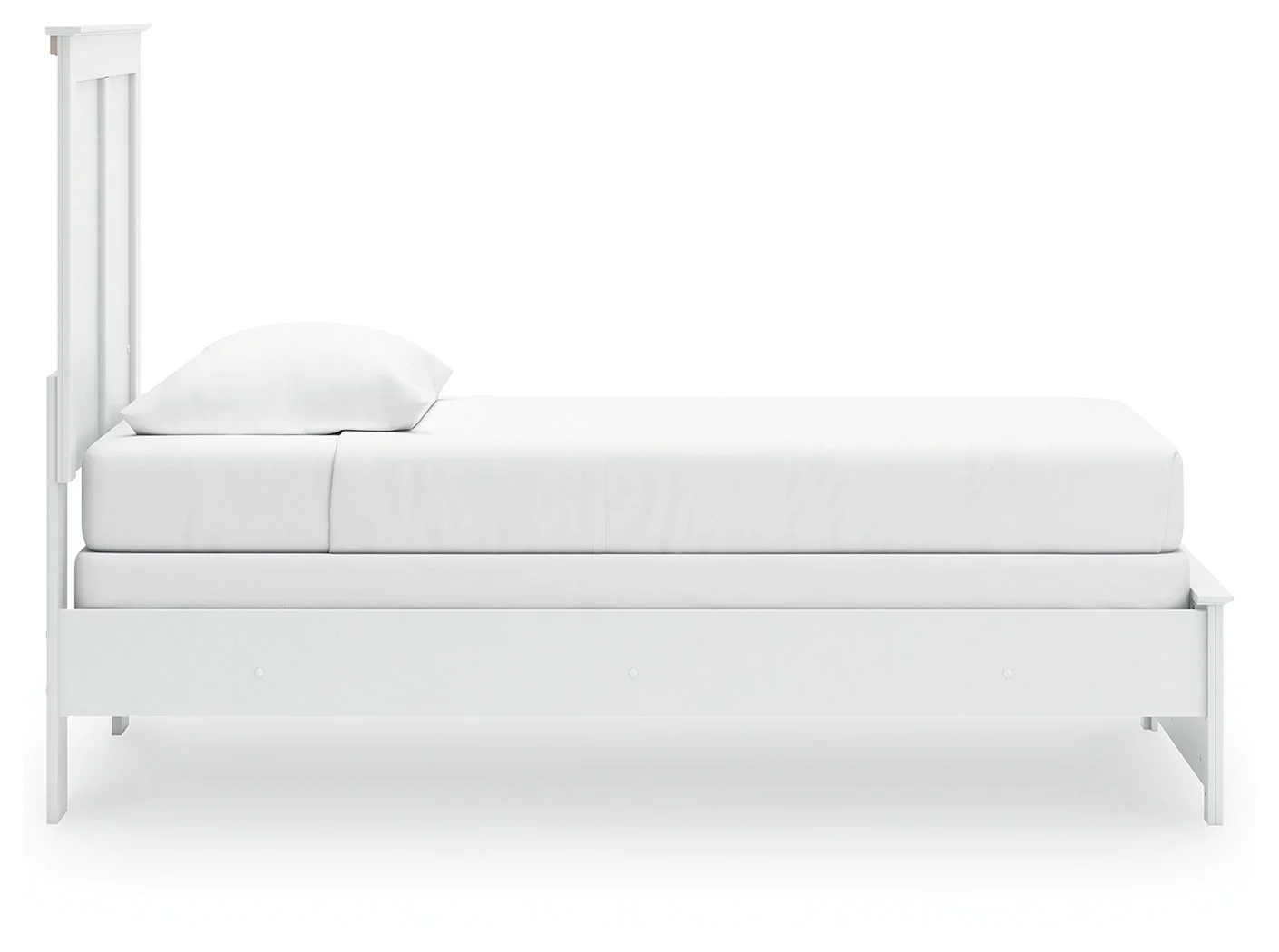 Bostwick Shoals Twin Panel Bed with Mirrored Dresser, Chest and Nightstand in White - Image 6