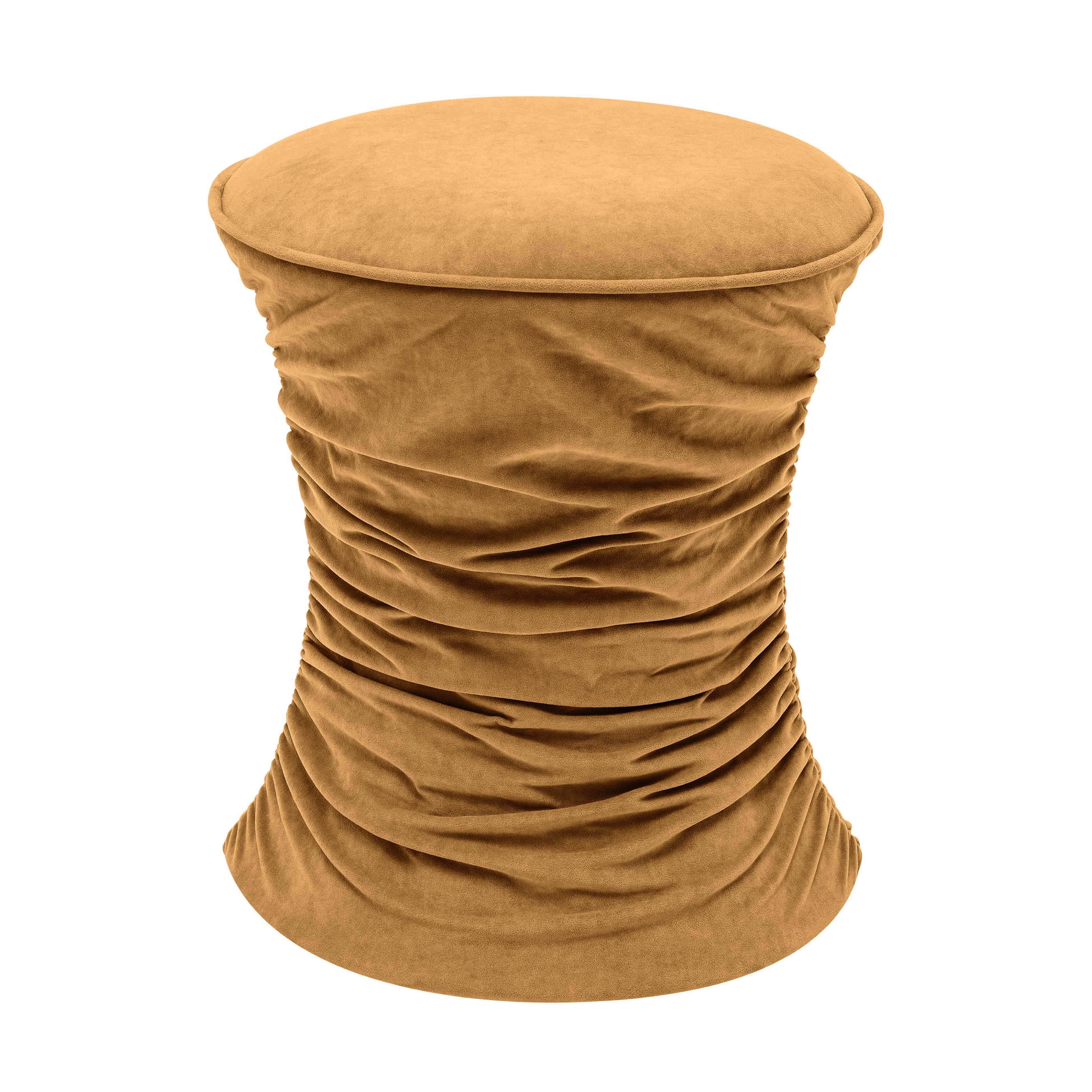 Bounce Ruched Velvet Adjustable Ottoman - Image 4