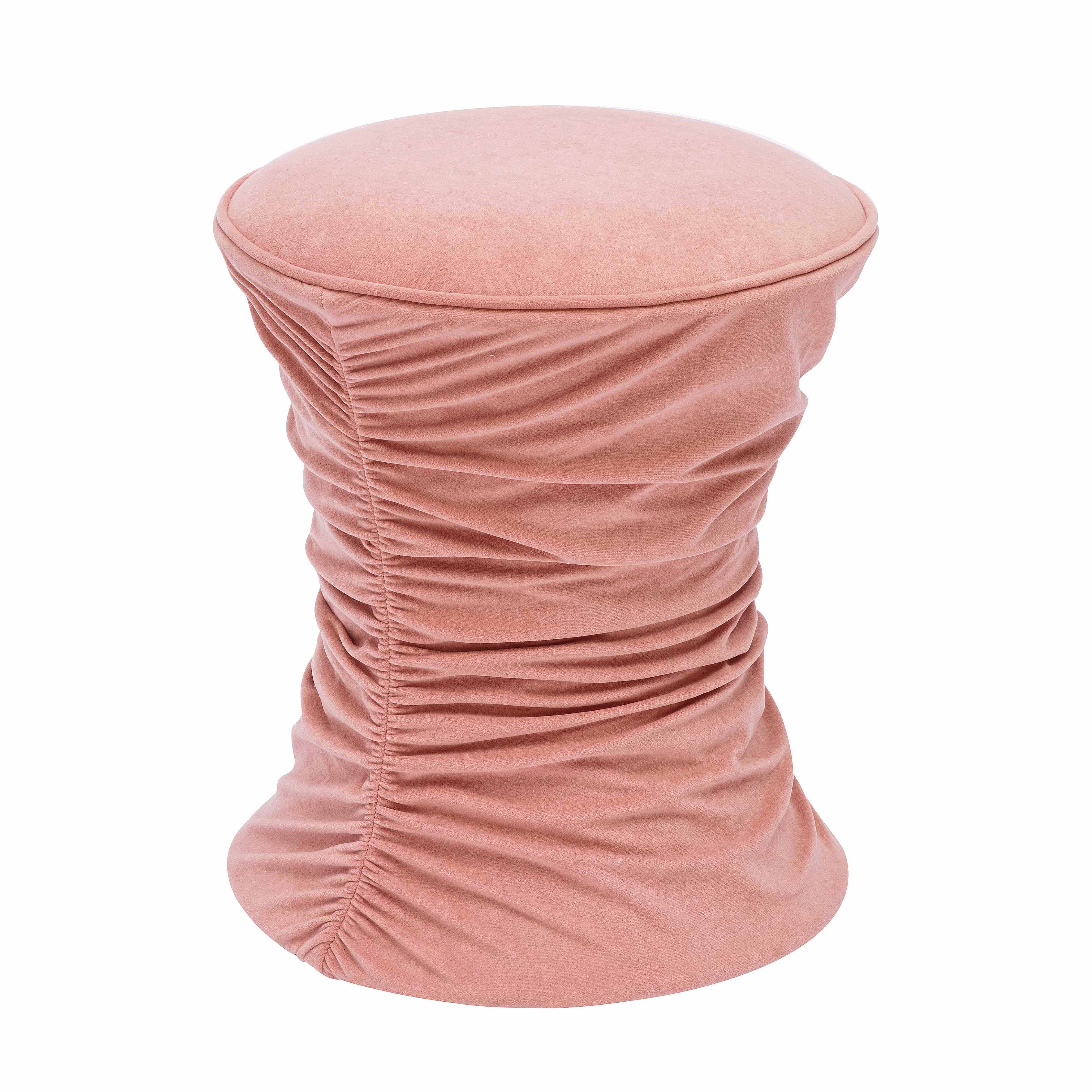 Bounce Ruched Velvet Adjustable Ottoman - Image 9