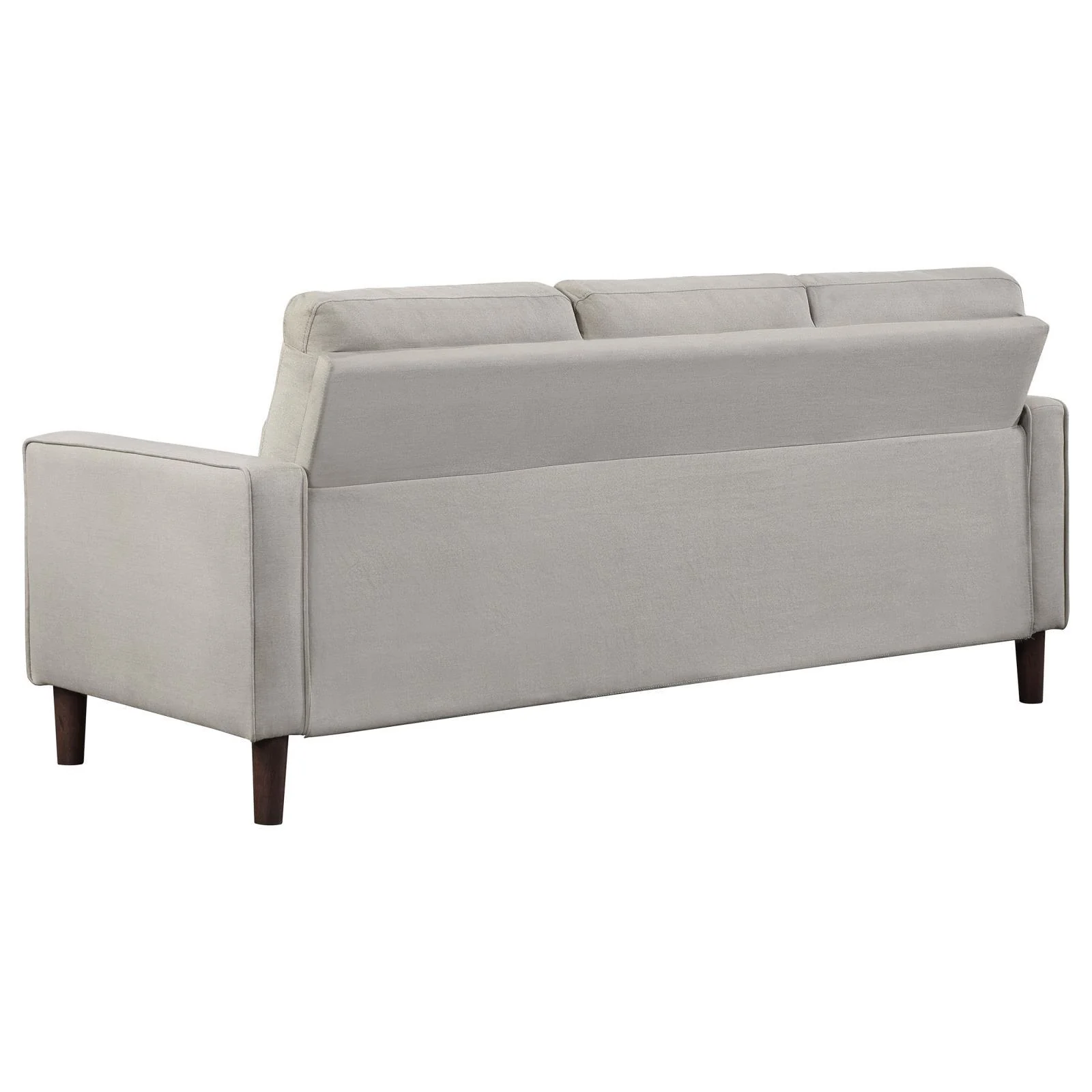 Bowen Beige 2-piece Upholstered Track Arms Tufted Sofa Set - Image 4