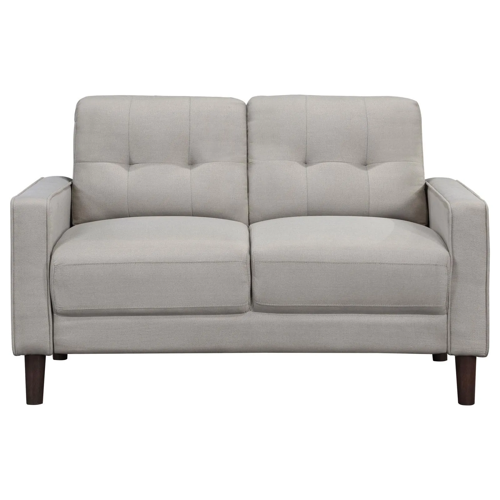 Bowen Beige 3-piece Upholstered Track Arms Tufted Sofa Set - Image 6