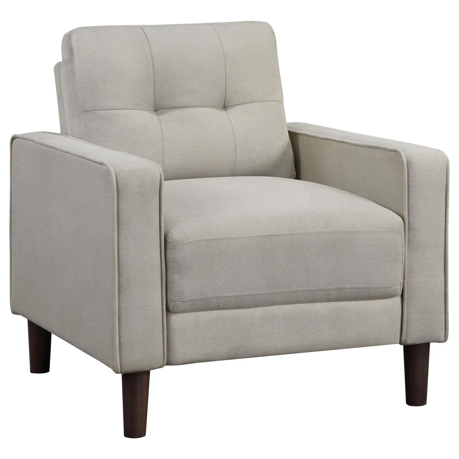 Bowen Beige 3-piece Upholstered Track Arms Tufted Sofa Set - Image 8