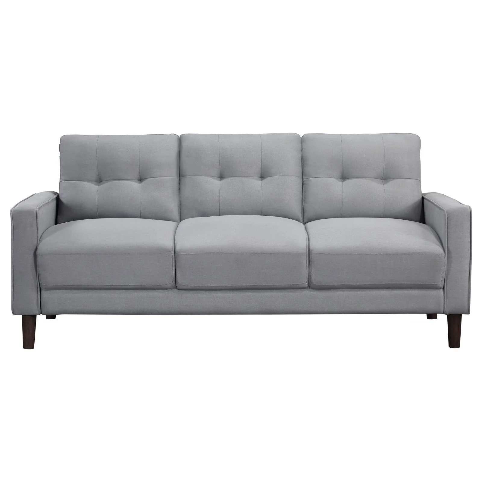 Bowen Gray 3-piece Upholstered Track Arms Tufted Sofa Set - Image 3