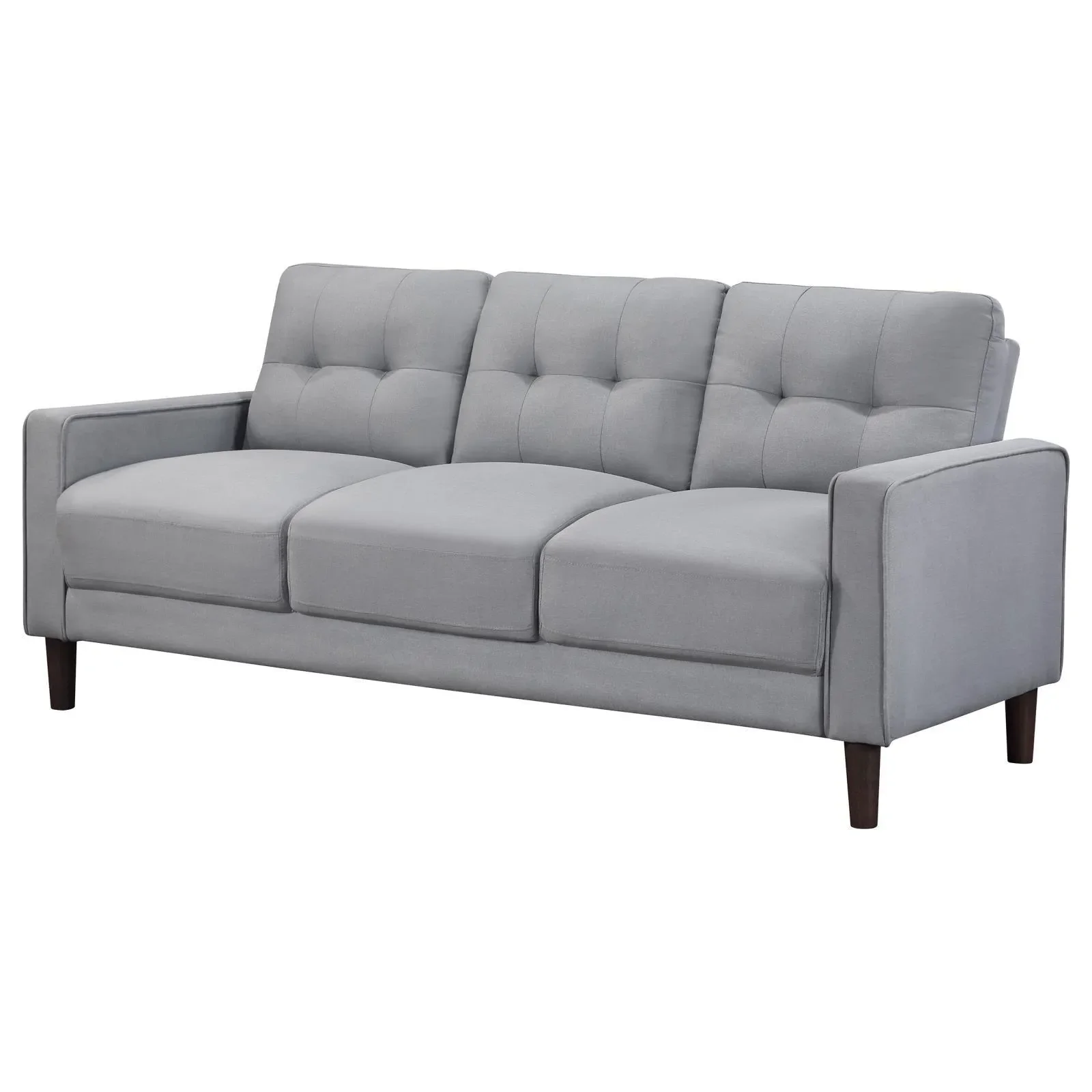 Bowen Upholstered Track Arm Tufted Sofa Grey - Image 3